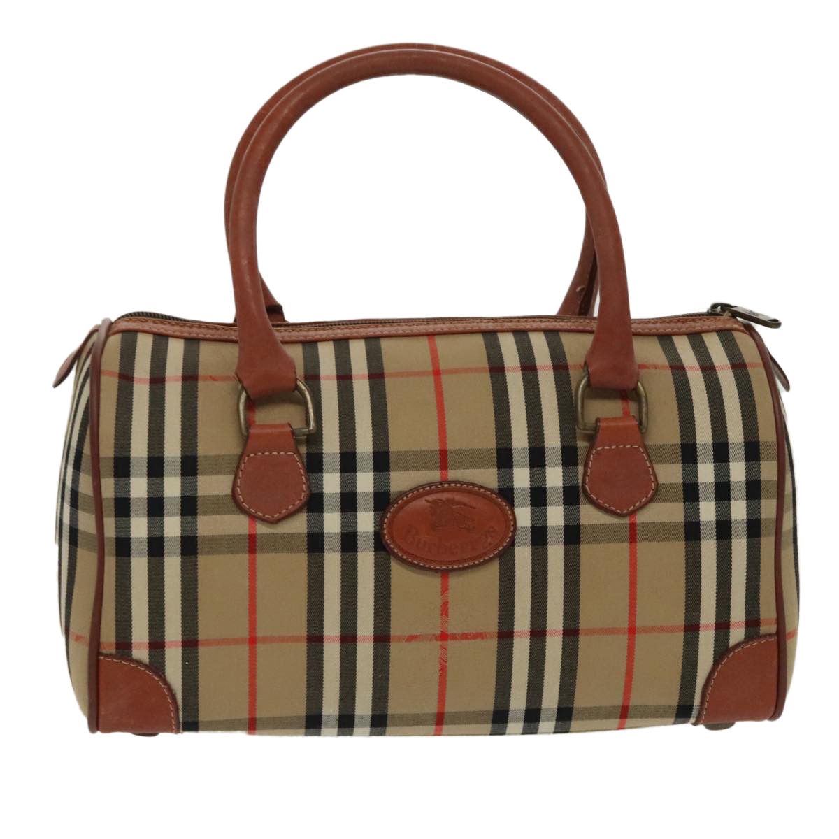 Burberry Nova Check Beige Canvas Handbag (Pre-Owned) Size ONE SIZE - 1 Thumbnail