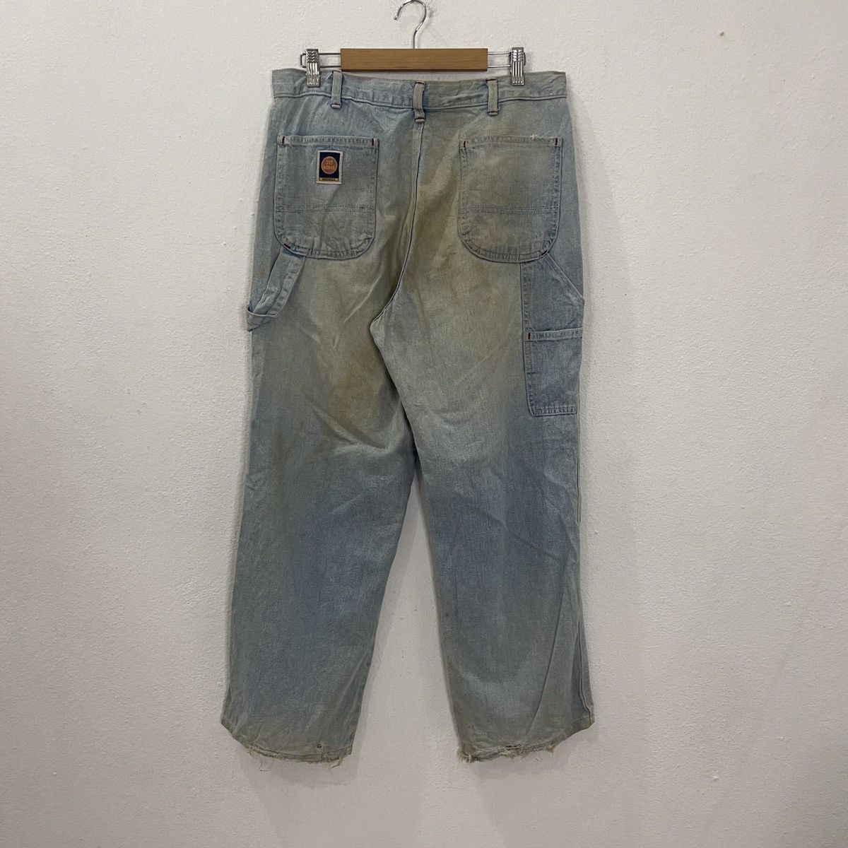 Japanese Brand Vintage Bee Bell Workwear Denim Jeans Size US 31 - 7 Thumbnail