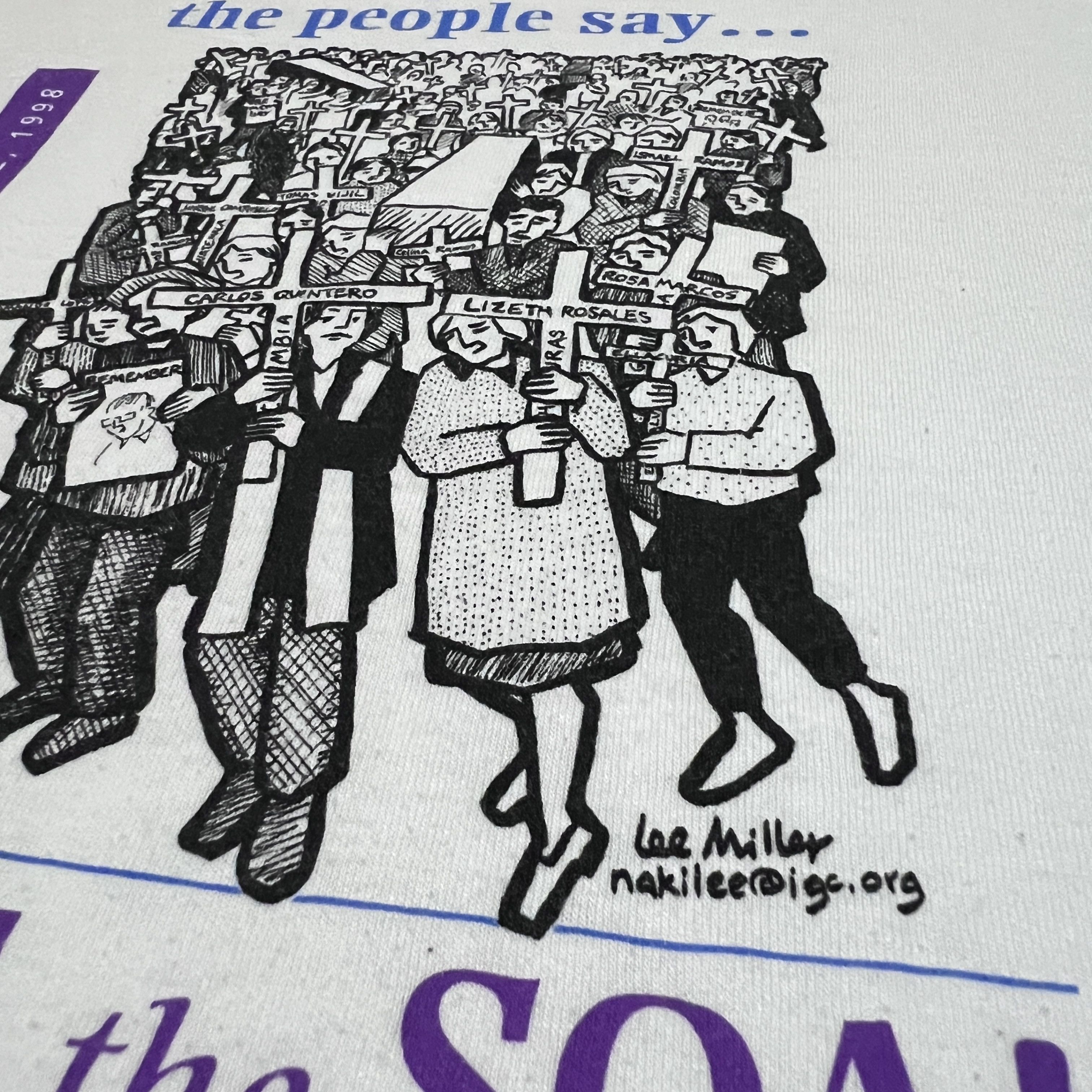 Other Rare Vintage 90s Close the SOA! Tee XL Justice Activist Size US XL / EU 56 / 4 - 5 Thumbnail