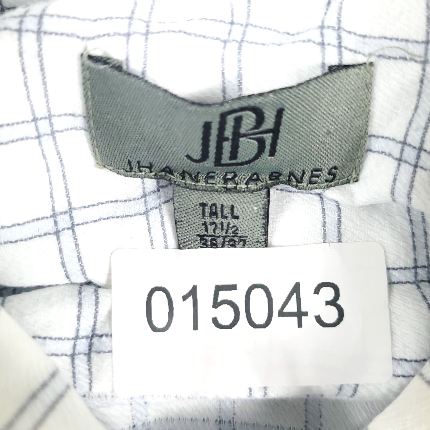 Vintage VINTAGE Jhane Barnes Shirt Mens Size 17.5 36/37 Tall White Gray Check Button Up Shirt Mens Regular 17.5 Gray Classic Modern Wedding Boys Girls Mens Size US XL / EU 56 / 4 - 7 Thumbnail