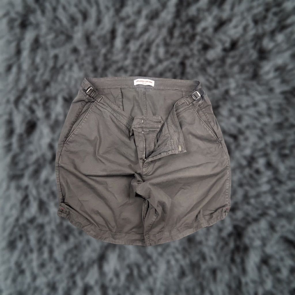 Orlebar Brown Orlebar Brown Design Cotton blend gray Bulldog Twill Pocket Minimalistic Shorts Size US 36 / EU 52 - 1 Thumbnail