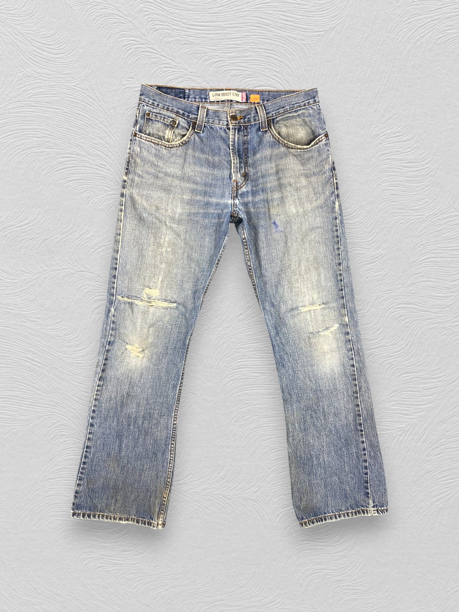 Levi's Dirty Used Blue Levi's 527 Jeans Flare 33x32 Denim -SJ082 Size US 33 - 1 Thumbnail