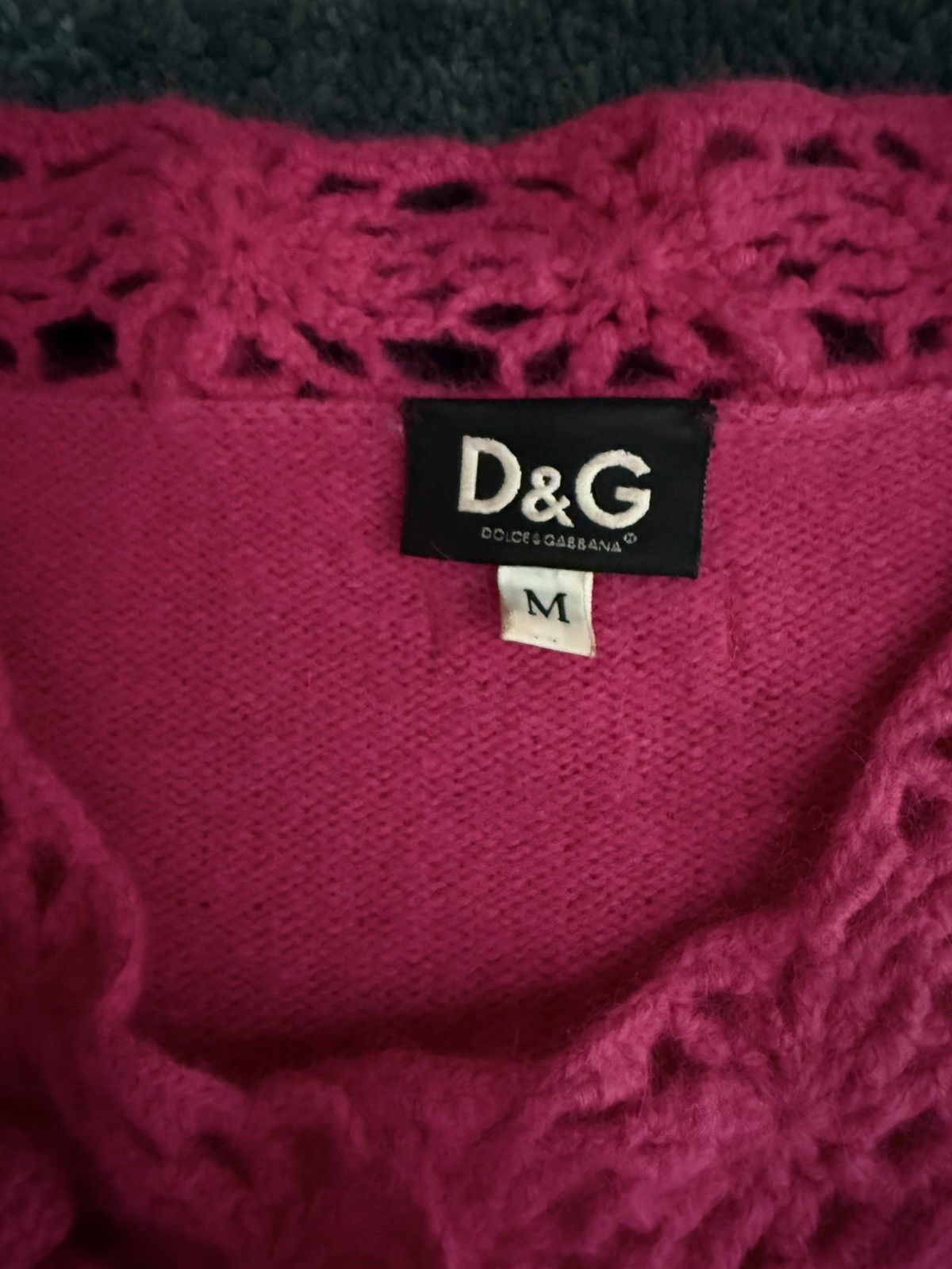Dolce & Gabbana Dolce Gabbana Vintage Rose Barbie Lana wool Cardigan Size M / US 6-8 / IT 42-44 - 4 Thumbnail