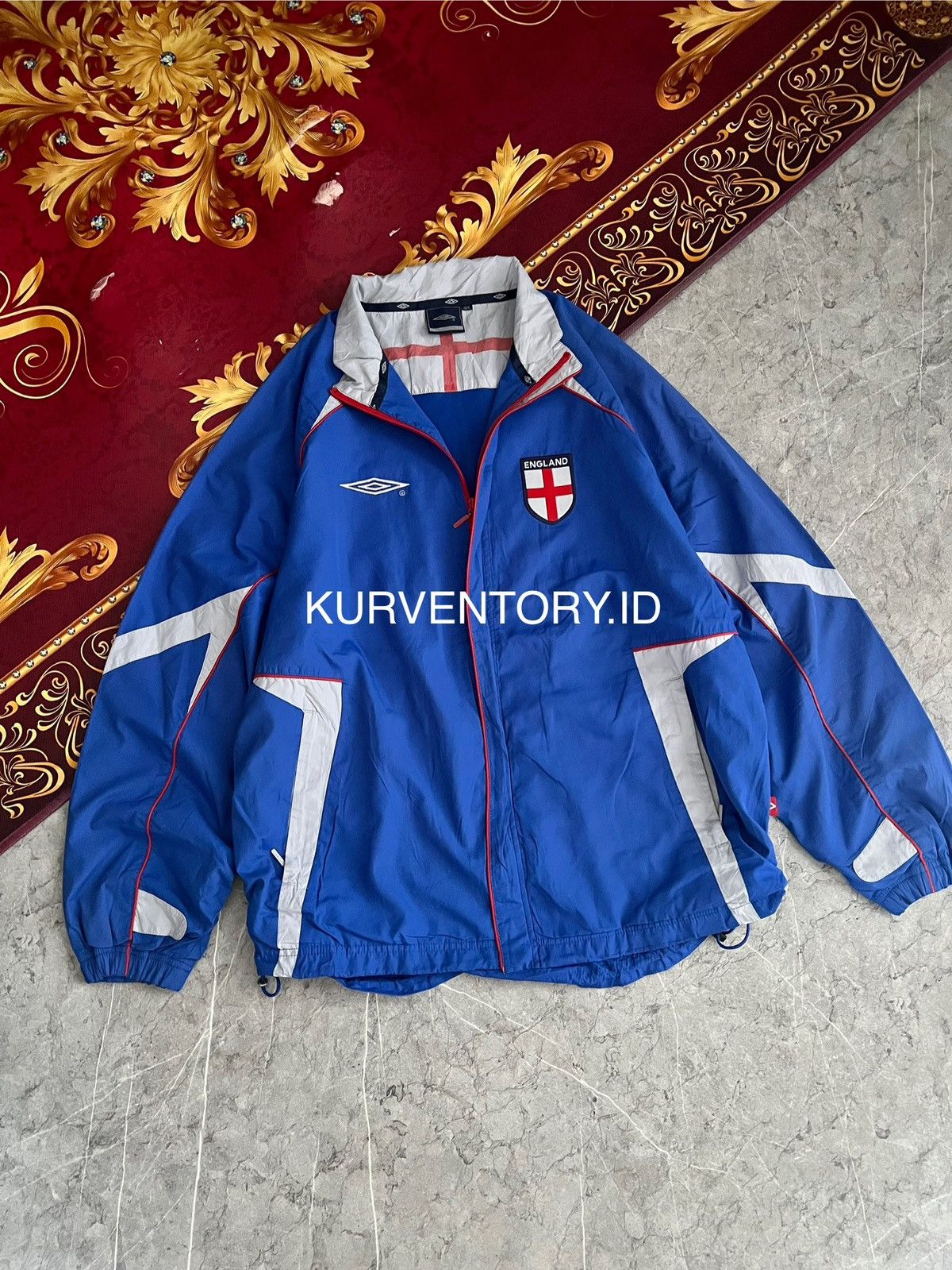 Umbro × Vintage (SOLD OUT) Vintage Umbro England Windbreaker Size US L / EU 52-54 / 3 - 3 Thumbnail