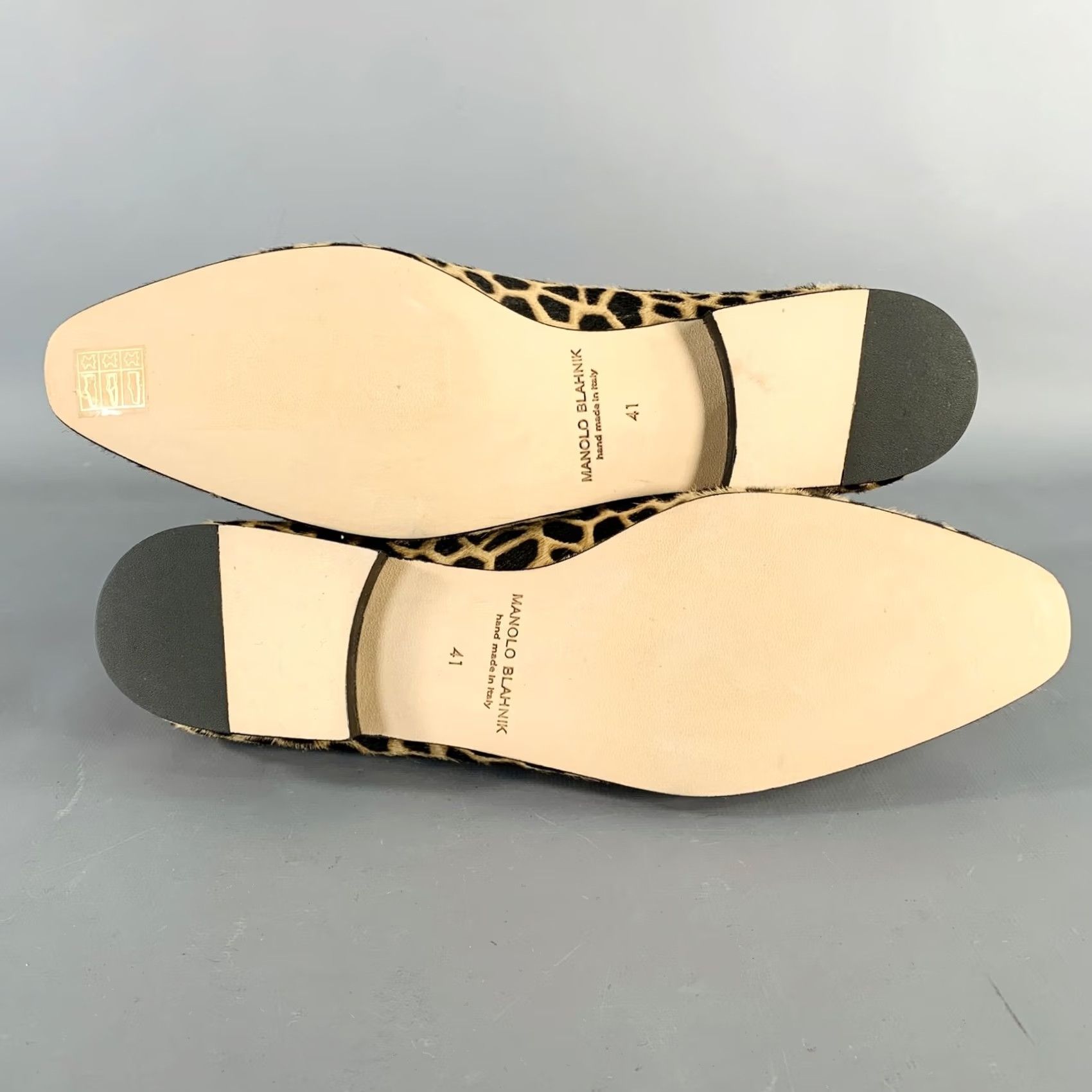 Manolo Blahnik MANOLO BLAHNIK Loafer Flats Size 11 Brown Black Pony Hair Giraffe Size US 11 / IT 41 - 6 Thumbnail