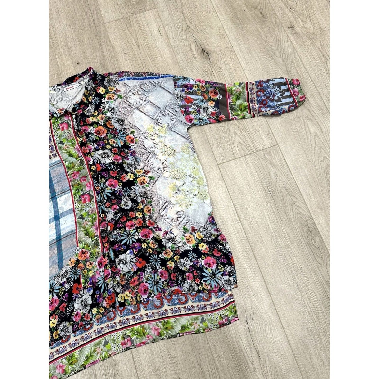 Johnny Was Johnny Was Blouse Womens S Invita Cupra Rayon Size Size S / US 4 / IT 40 - 2 Thumbnail