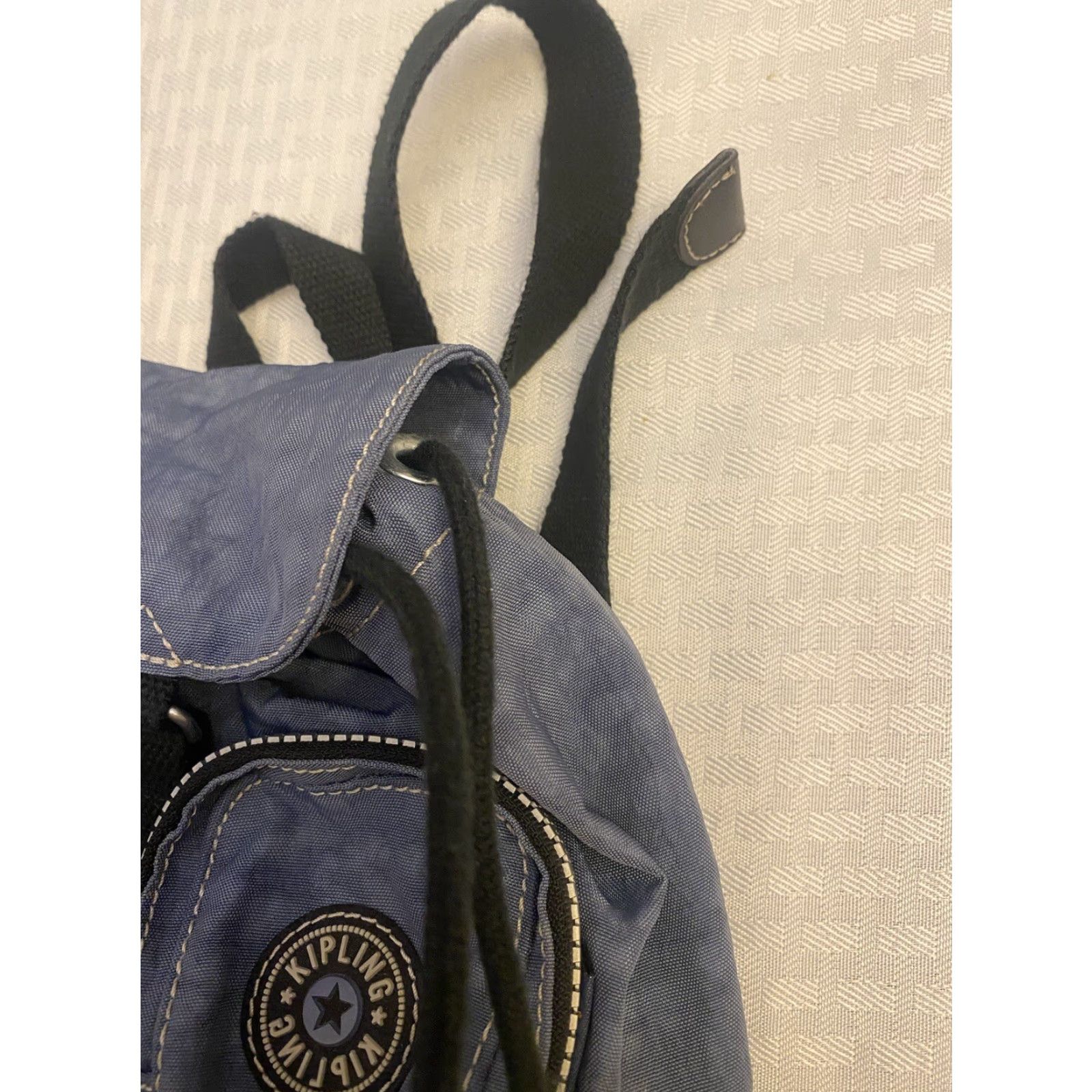 Vintage Kipling Lovebug Travel Small Mini Bag Backpack Blue Size ONE SIZE - 5 Thumbnail