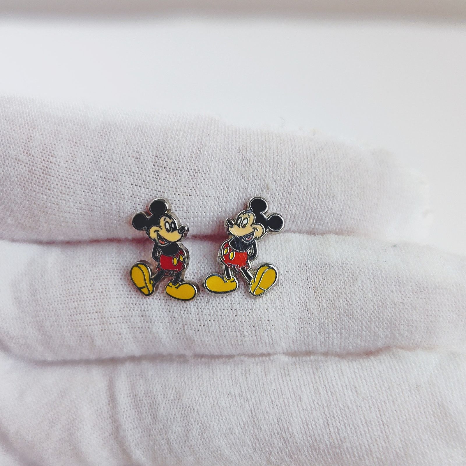 Disney Disney Mickey Mouse Enamel Stud Earrings Fun Cute Size ONE SIZE - 5 Thumbnail