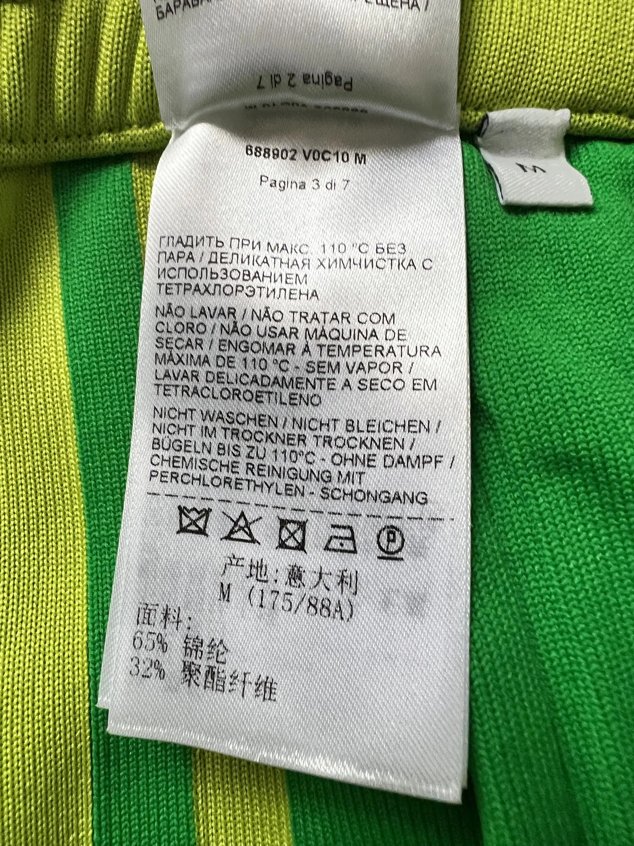 Bottega Veneta Set Sweatshirt+Bermuda Lime Green Size US M / EU 48-50 / 2 - 12 Thumbnail