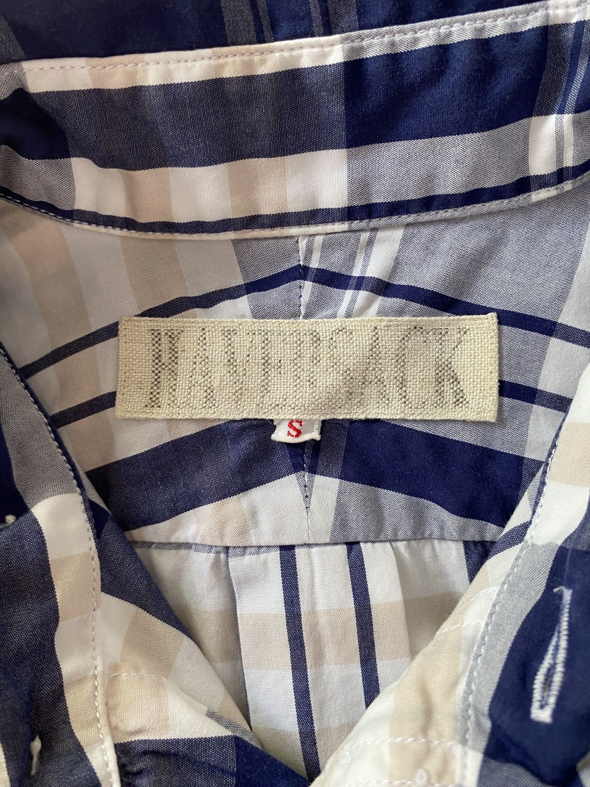 Haversack HAVERSACK Blue-White-Grey Plaid Short-Sleeve Shirt Size US S / EU 44-46 / 1 - 3 Thumbnail