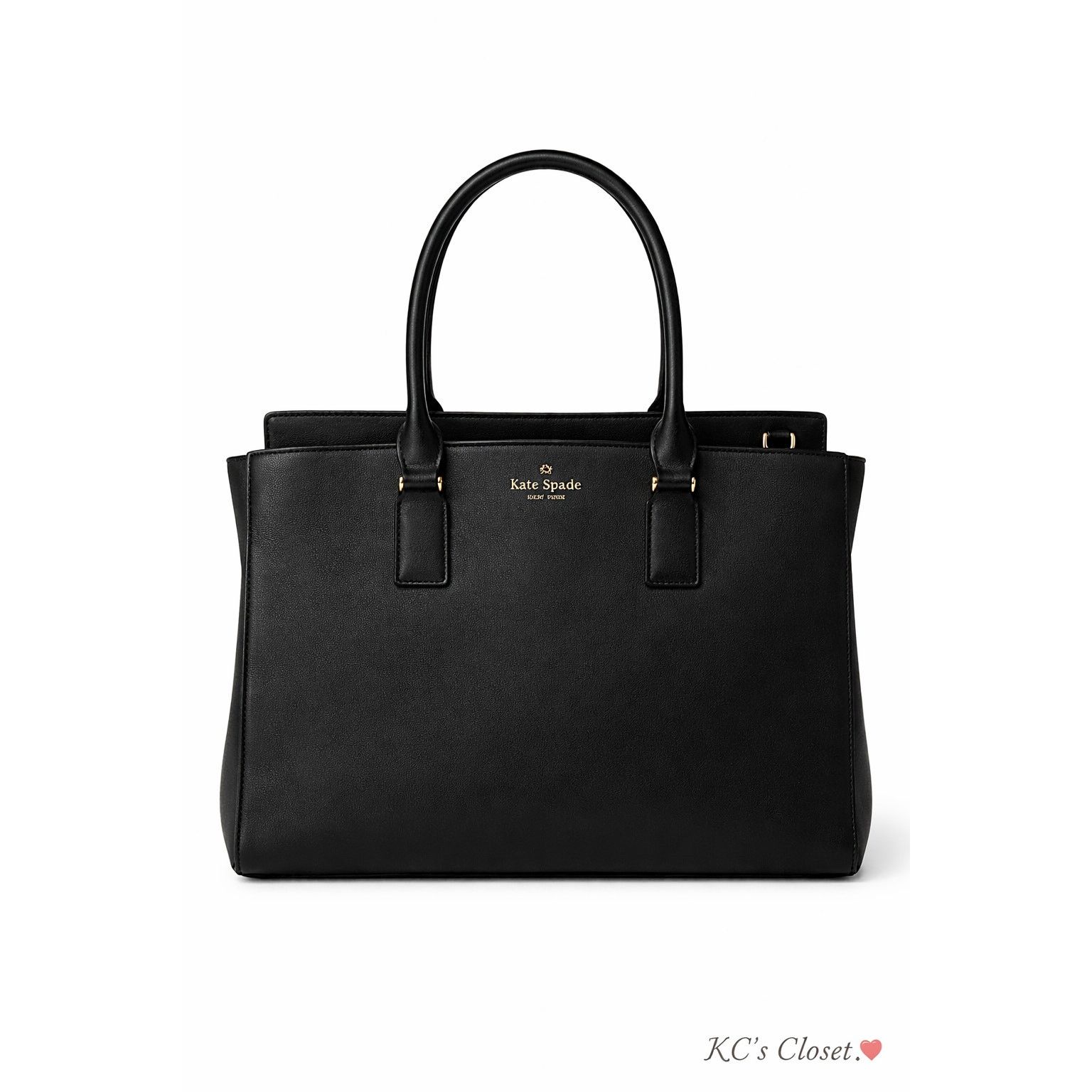 Kate Spade Kate Spade New York Black Leather Satchel Tote Bag Size ONE SIZE - 1 Thumbnail