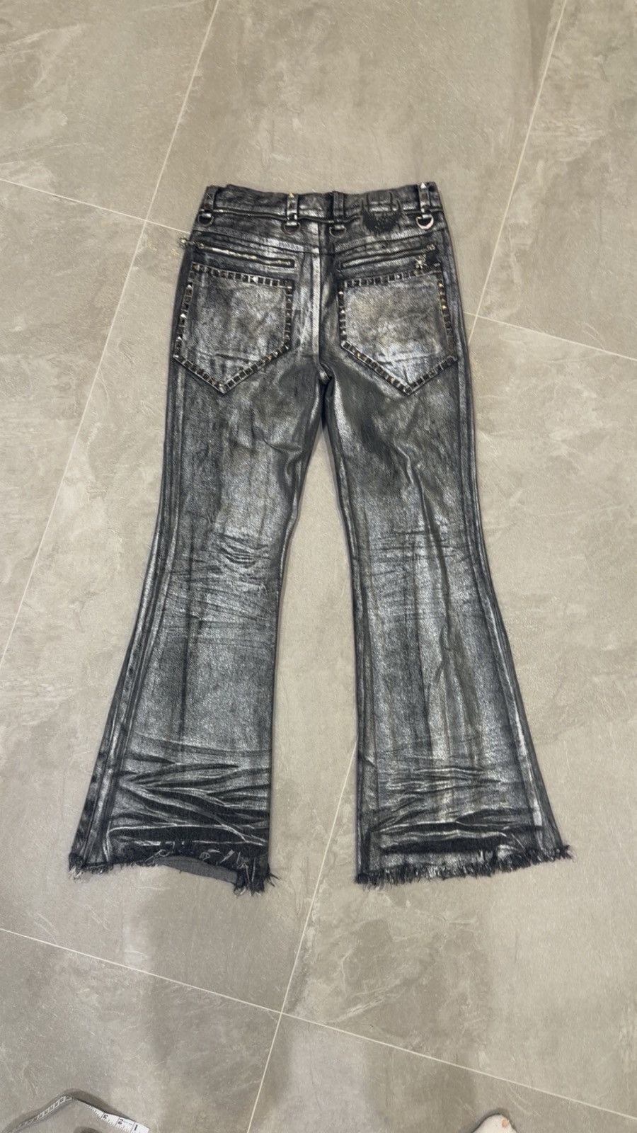 Other ETHEREAL EXIST “CHROMERY” FLARED JEANS Size US 30 / EU 46 - 2 Thumbnail