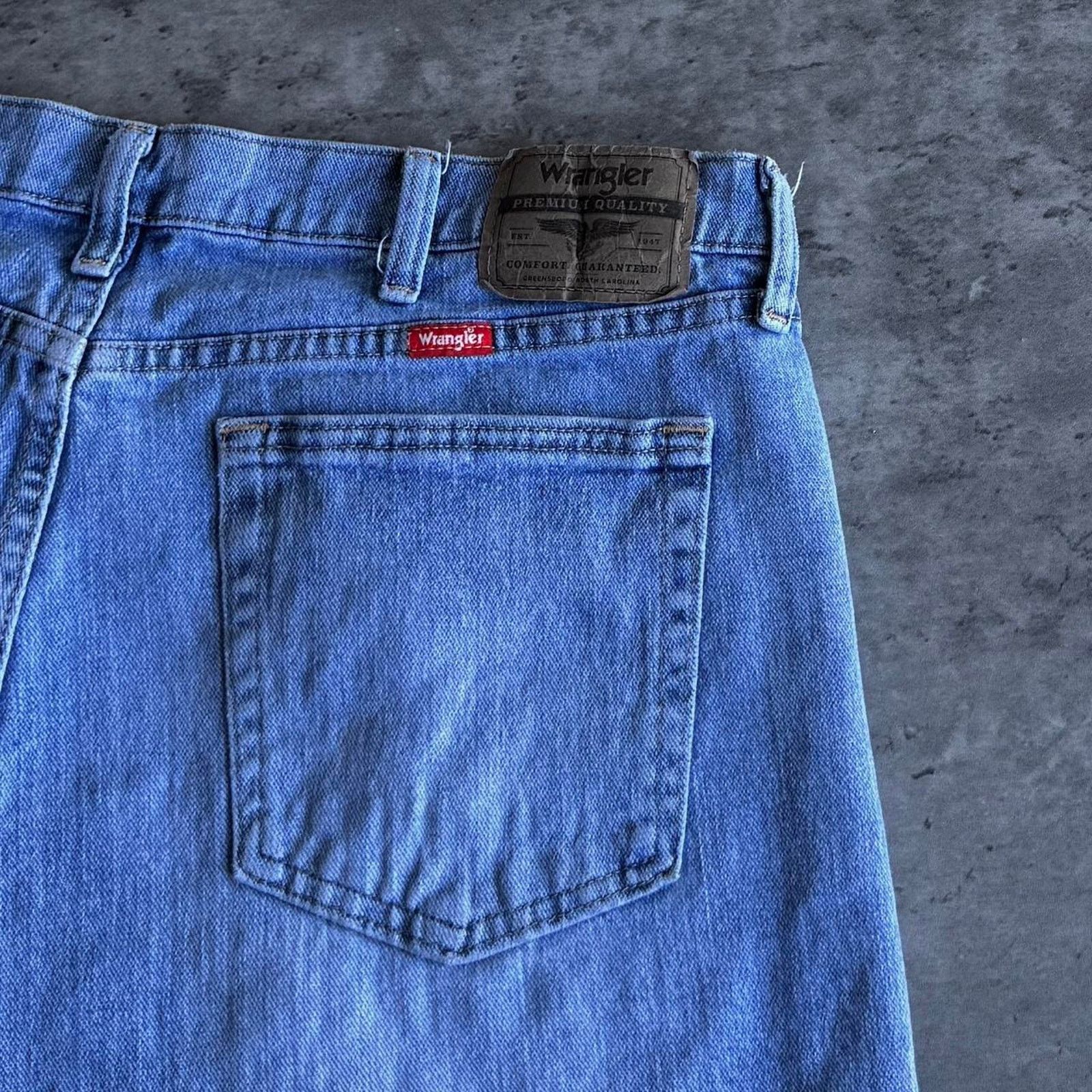 Levi's × Vintage × Wrangler Vintage Y2K Wrangler Light Wash Grunge Opium Denim Jeans Size US 36 / EU 52 - 3 Thumbnail
