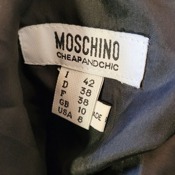 Moschino Moschino Cheap And Chic Black Bustier Midi Dress - Size 8 Size M / US 6-8 / IT 42-44 - 10 Thumbnail