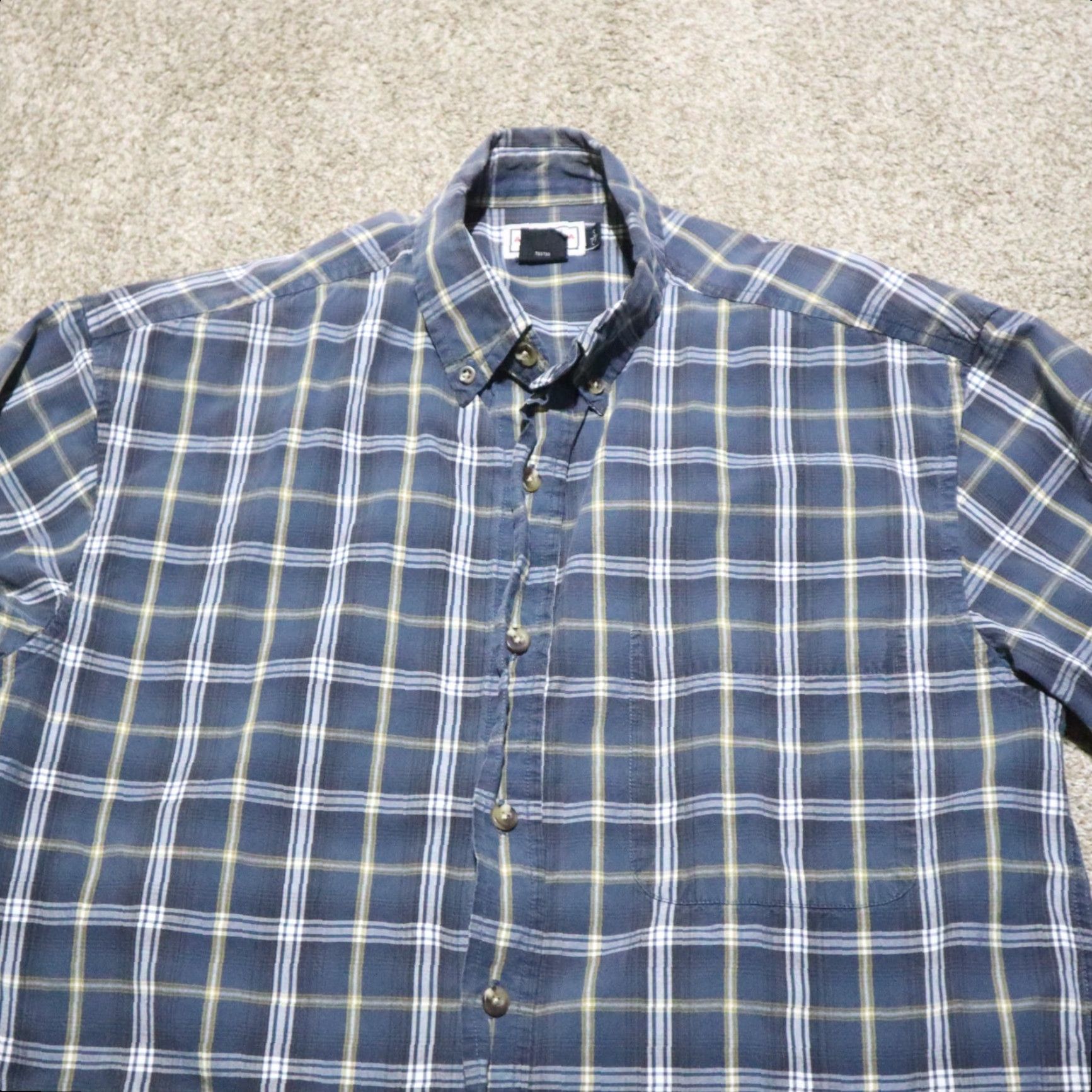 Vintage Nike Shirt Arizona Jean Co Blue Plaid Shirt Button Up Long Sleeve Adult Men Size S Small Size US S / EU 44-46 / 1 - 2 Thumbnail