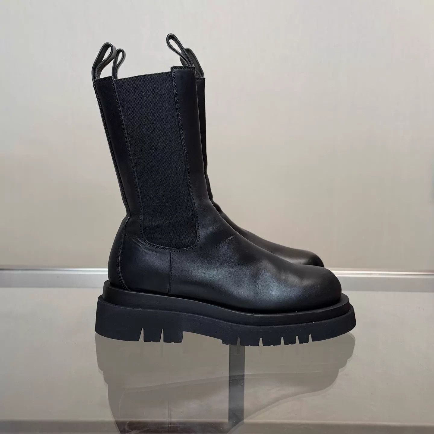 Bottega Veneta Bottega Veneta Black Mid-Calf Boots Size 38.5 98 Size US 8 / IT 38 - 4 Thumbnail