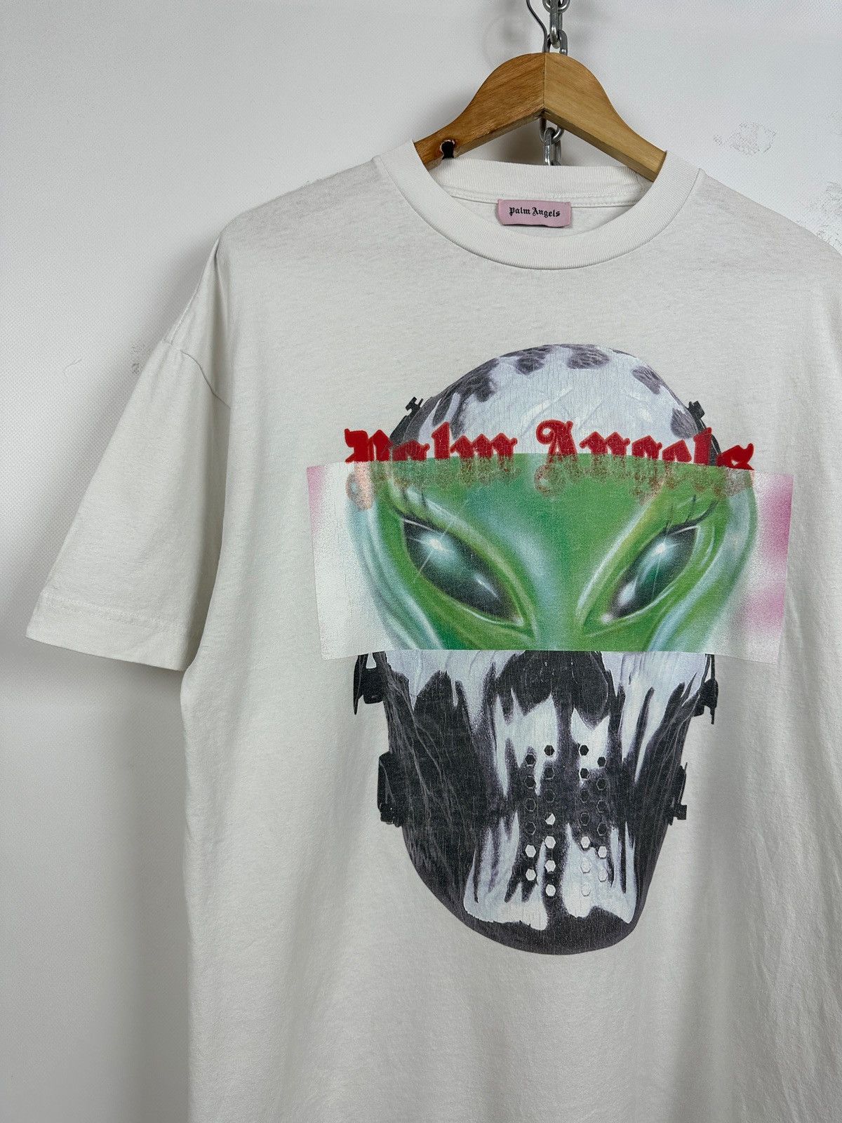 Palm Angels Palm Angels Alien White T-Shirt Size US L / EU 52-54 / 3 - 5 Thumbnail
