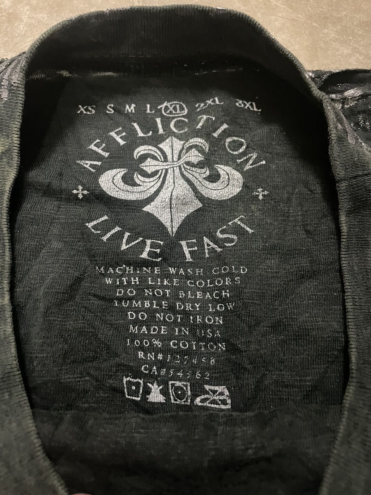 Affliction Affliction Live Past Chrome Heart Design Made in Usa Size US XL / EU 56 / 4 - 3 Thumbnail