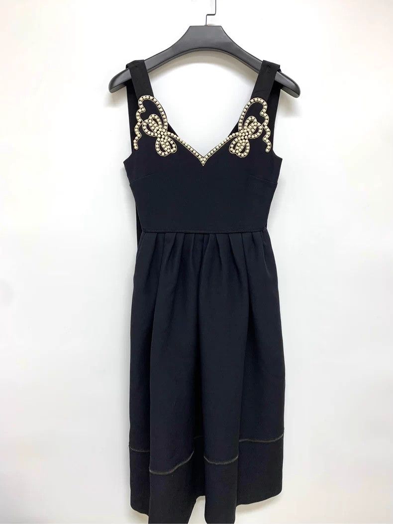 Fendi Fendi Pearl Little Black Dress - dmc Size US XS / EU 42 / 0 - 1 Thumbnail