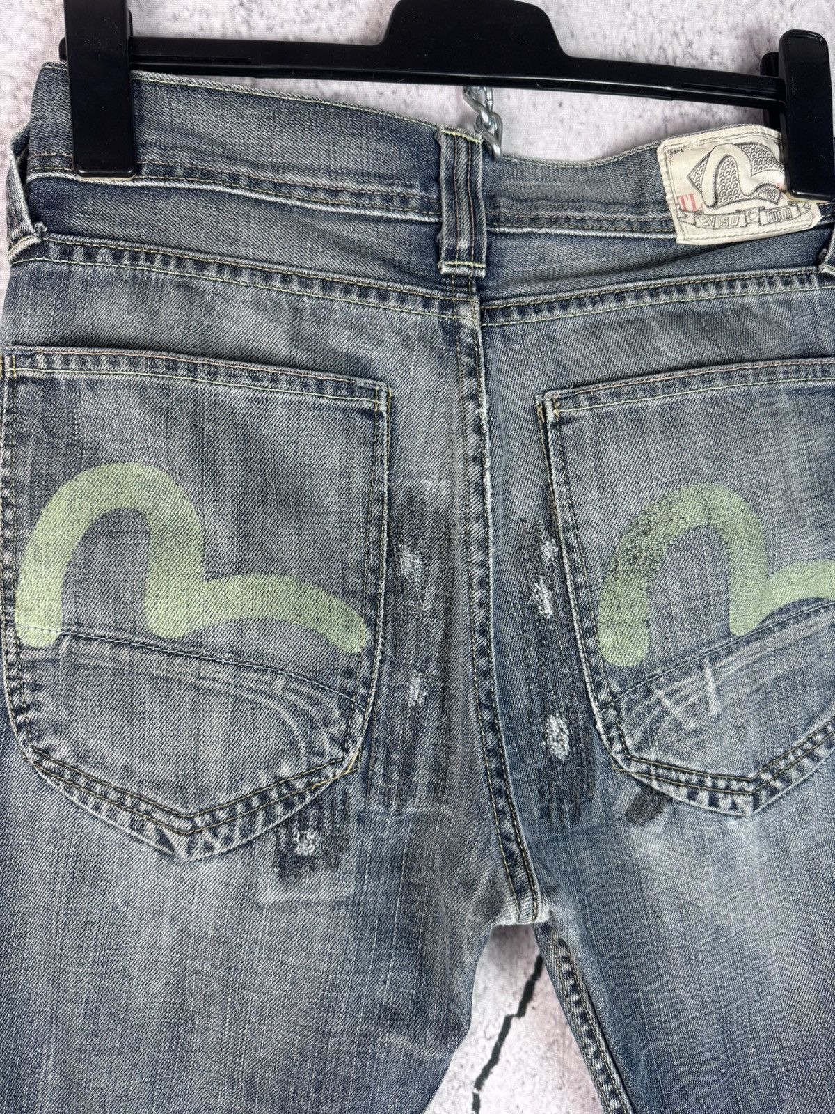 Evisu Evisu Puma distressed Vintage denim jeans size 30x32 Size US 30 / EU 46 - 4 Thumbnail