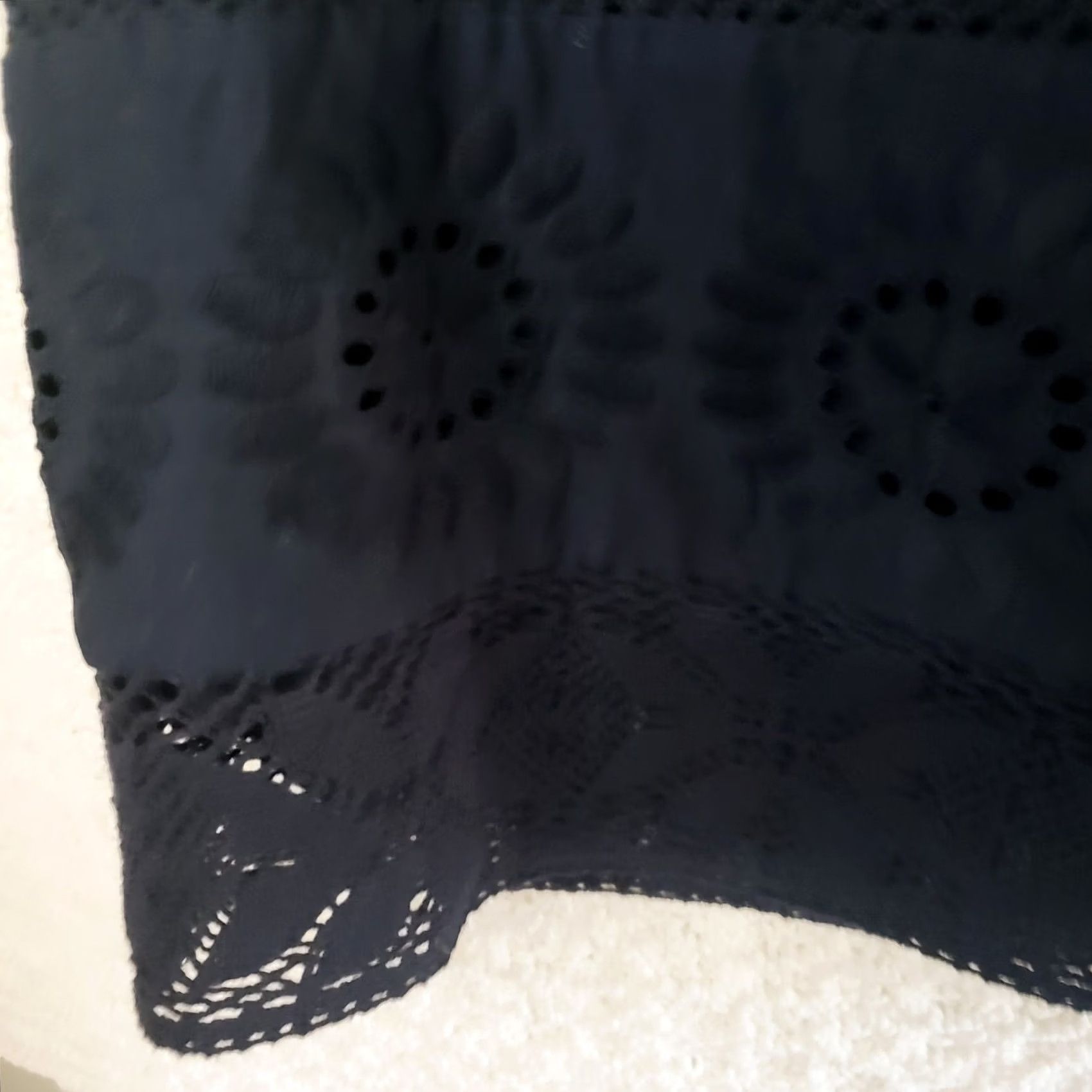 Talbots Talbot's Black Lacy Emdroidered Sleeveless A-line Dress Slip Lined 16 Ladies Size XXL / US 16-18 / IT 52-54 - 5 Thumbnail