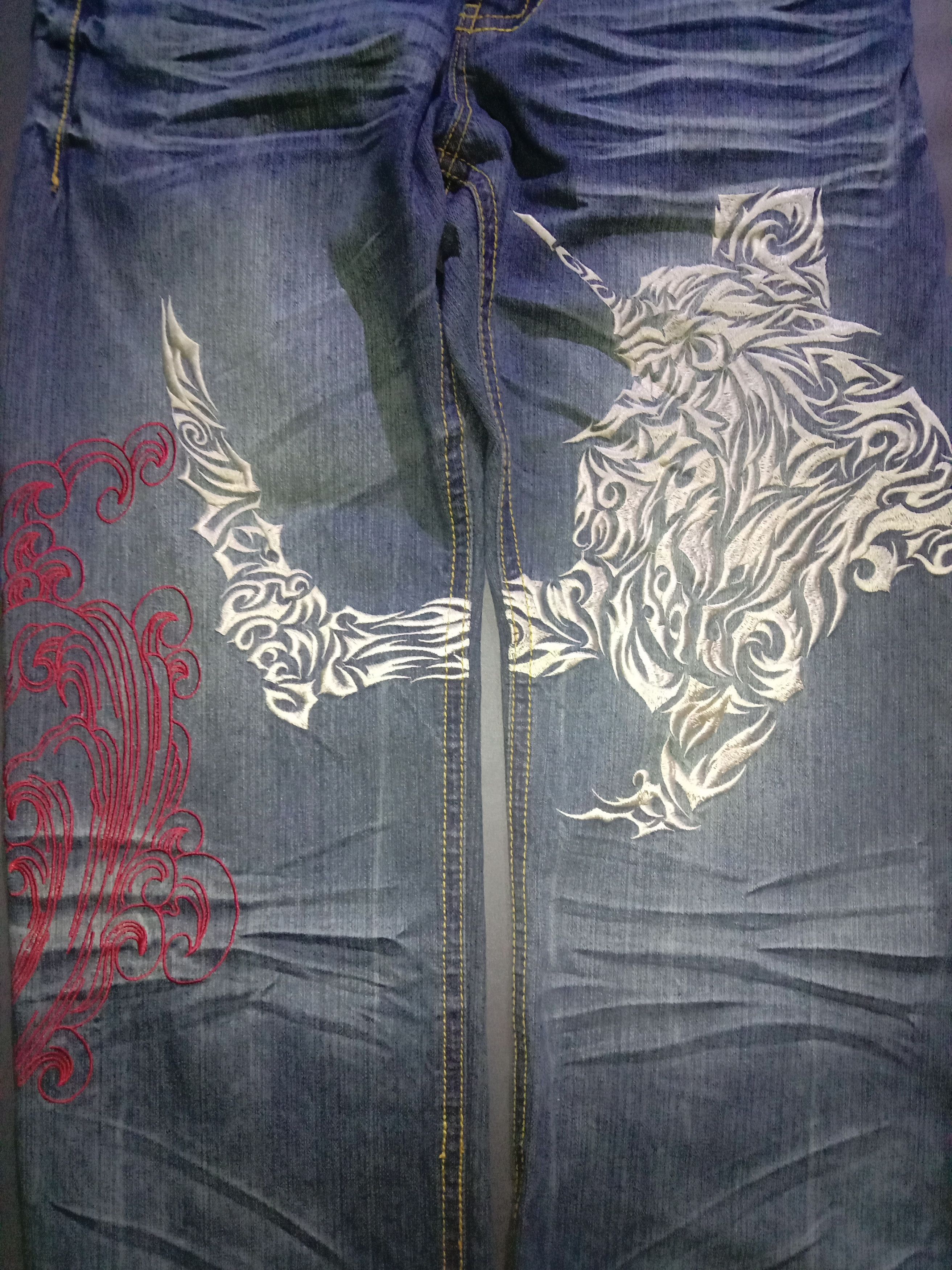 Anime Jeans Nishiki x Evangelion x Miyabi Musubi x Oriental Brand Size US 34 / EU 50 - 3 Thumbnail