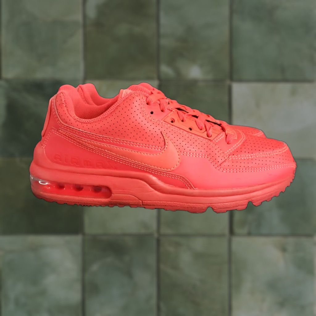 Nike Nike Air Max 1 Shoes Mens 7.5 Red Low Top Running Sneakers 687977-666 — Nike Air Max 1 Shoes Mens Red Leather Low Top 7.5 US 2015 Size US M / EU 48-50 / 2 - 1 Thumbnail