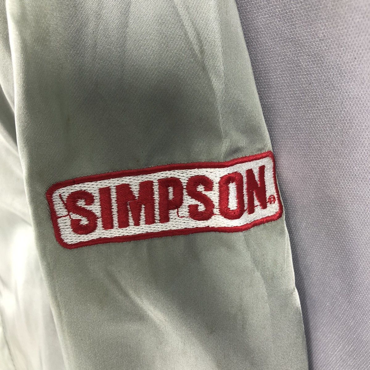 Alpha Industries Vintage Alpha Industries X Simpson Racing Team Bomber Jacket Size US M / EU 48-50 / 2 - 9 Thumbnail