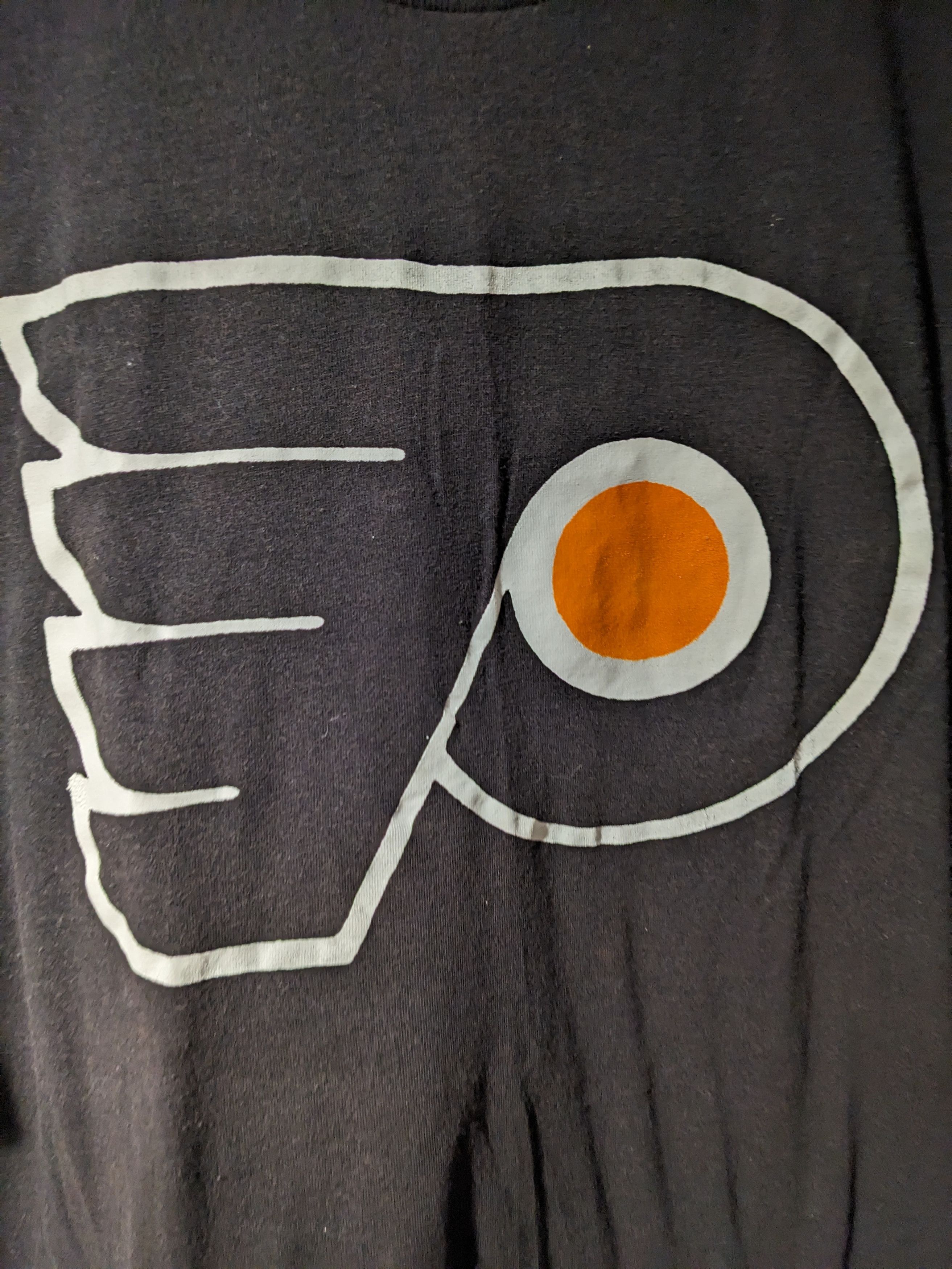 NHL Vintage 1980s Philadelphia Flyers Logo NHL Hockey T-Shirt Size US XXL / EU 58 / 5 - 2 Thumbnail