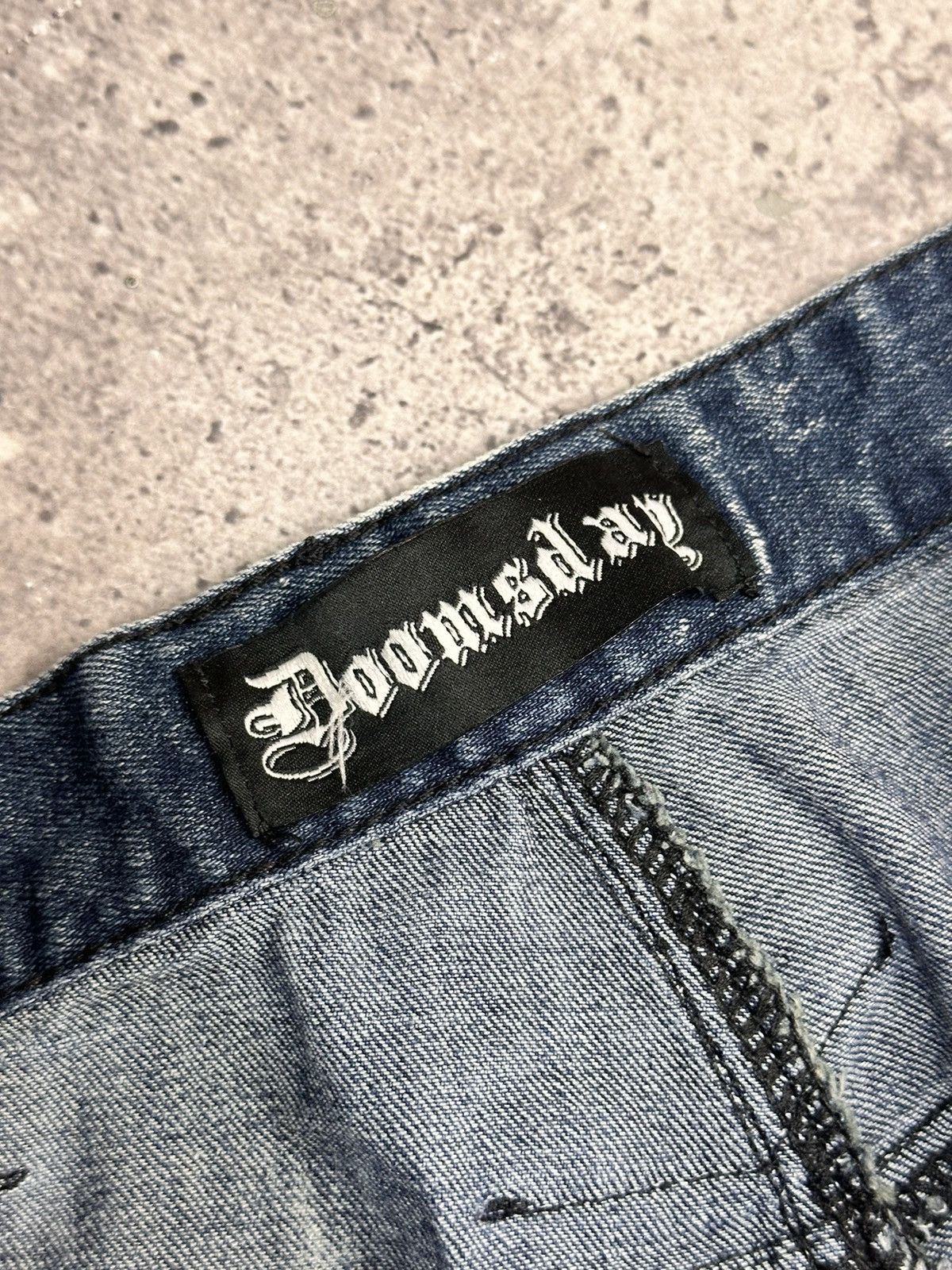 Tornado Mart Vintage Gothic Cargo pants Ed Hardy style Chrome Chest Y2K Size US 34 / EU 50 - 14 Thumbnail