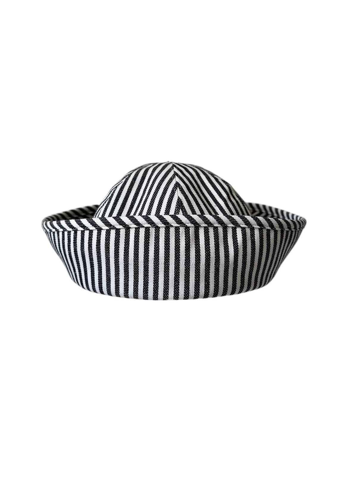 Japanese Brand Retro Striped Beret Sailor Cap Y2K French Girl Aesthetic Size ONE SIZE - 7 Thumbnail