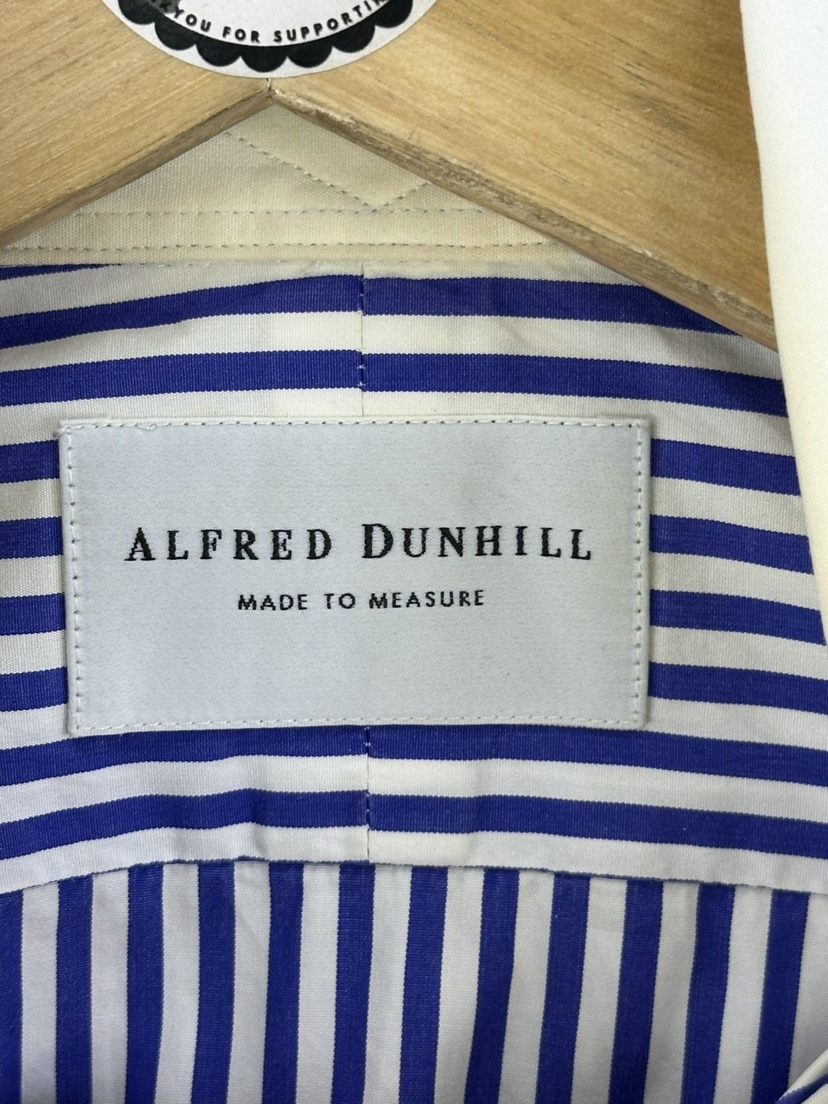 Alfred Dunhill Alfred Dunhill Made to Measure Stripes Flannel Shirt Size US XS / EU 42 / 0 - 12 Thumbnail