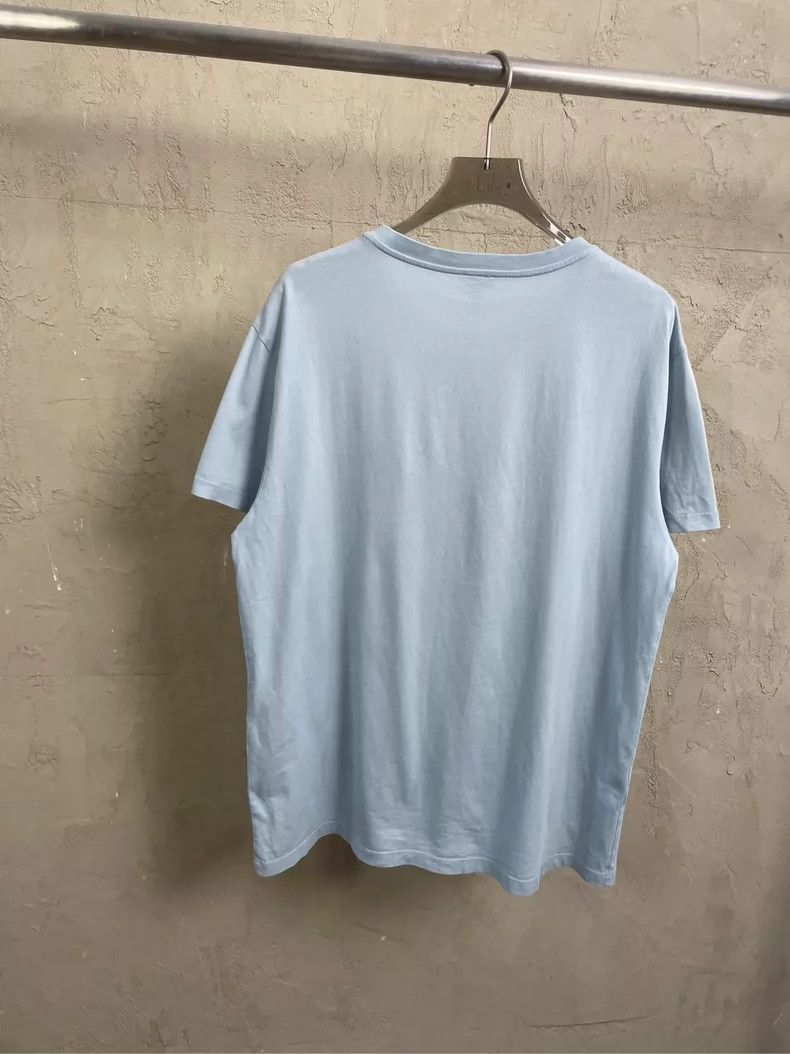 Loewe loewe Haze blue embroidered small logo short sleeve 2506-Ne Size US M / EU 48-50 / 2 - 2 Thumbnail