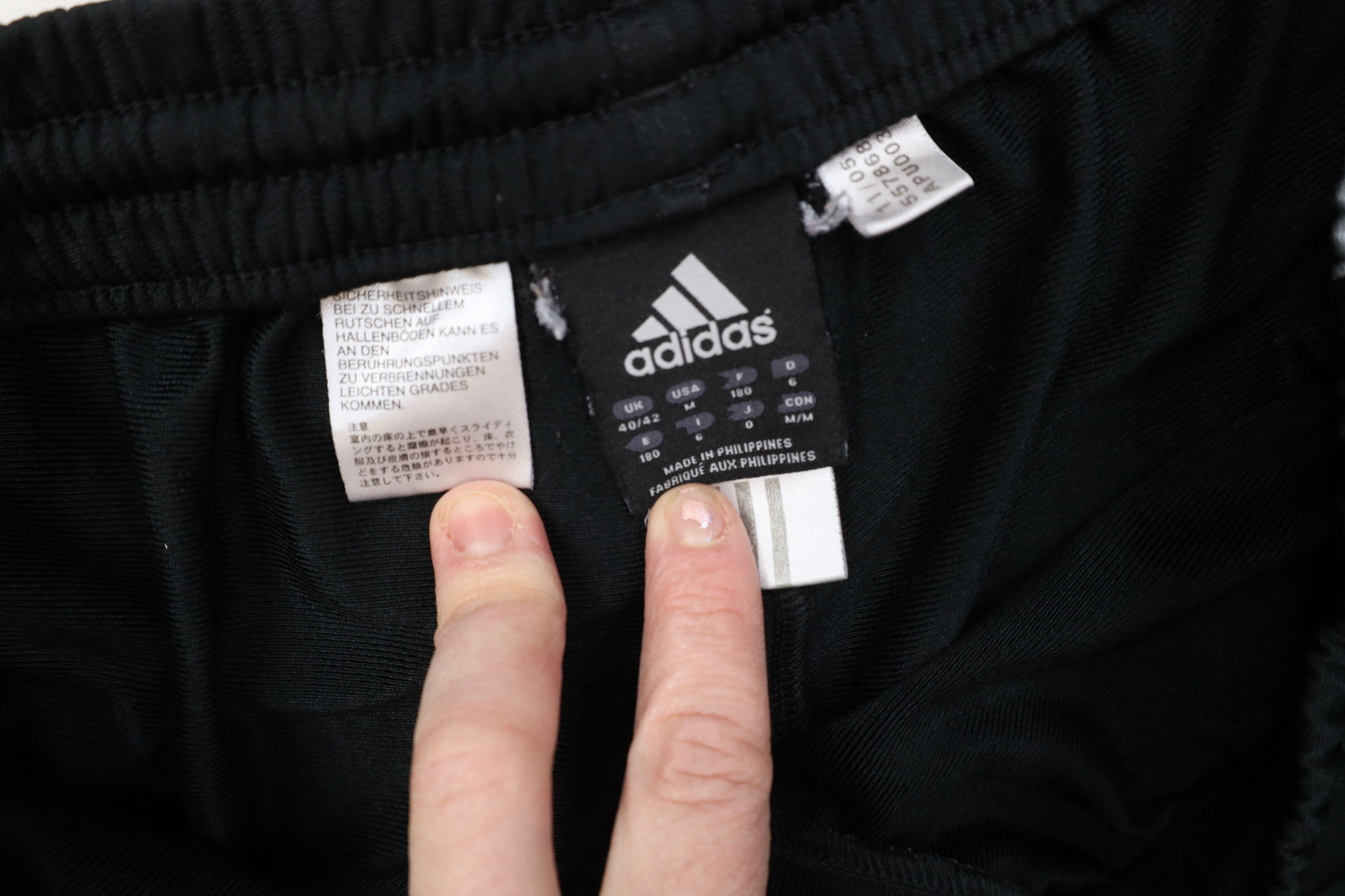 Adidas Vintage Y2K Adidas Spell Out Striped Wide Leg Pants Black Size US 34 / EU 50 - 11 Thumbnail