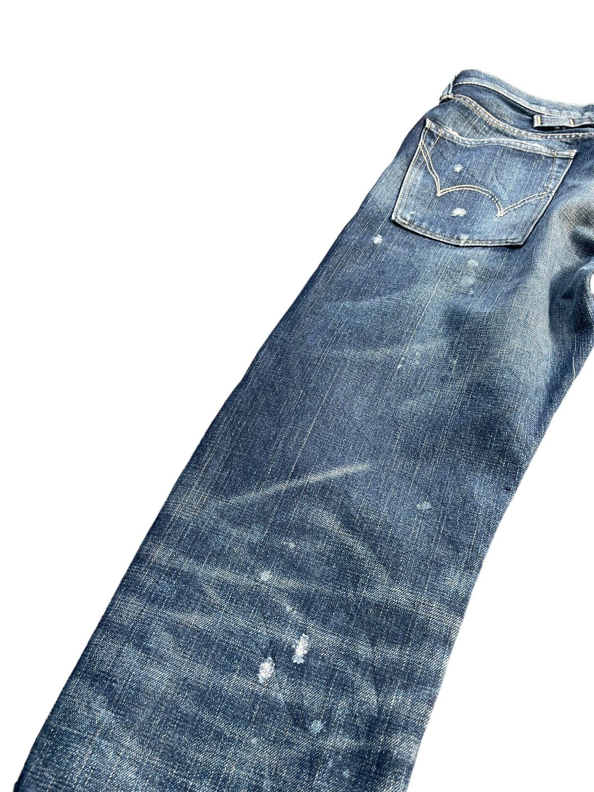 Edwin Vintage Edwin 505ZX Selvedge Distresed Denim Size US 31 - 13 Thumbnail