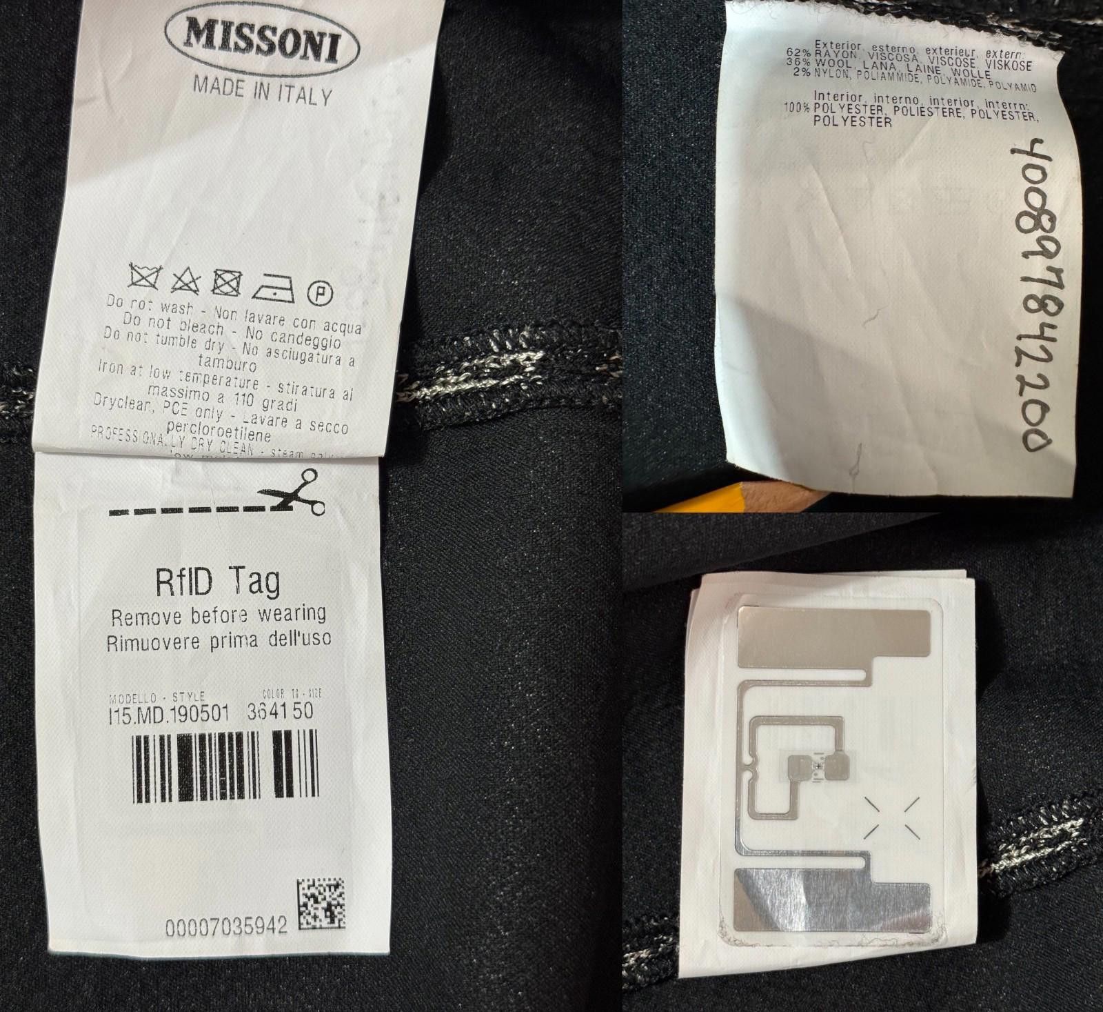 Missoni Missoni Wool Knit Sweater Dress Black Red Size US XL 14 IT50 Size XL / US 12-14 / IT 48-50 - 9 Thumbnail