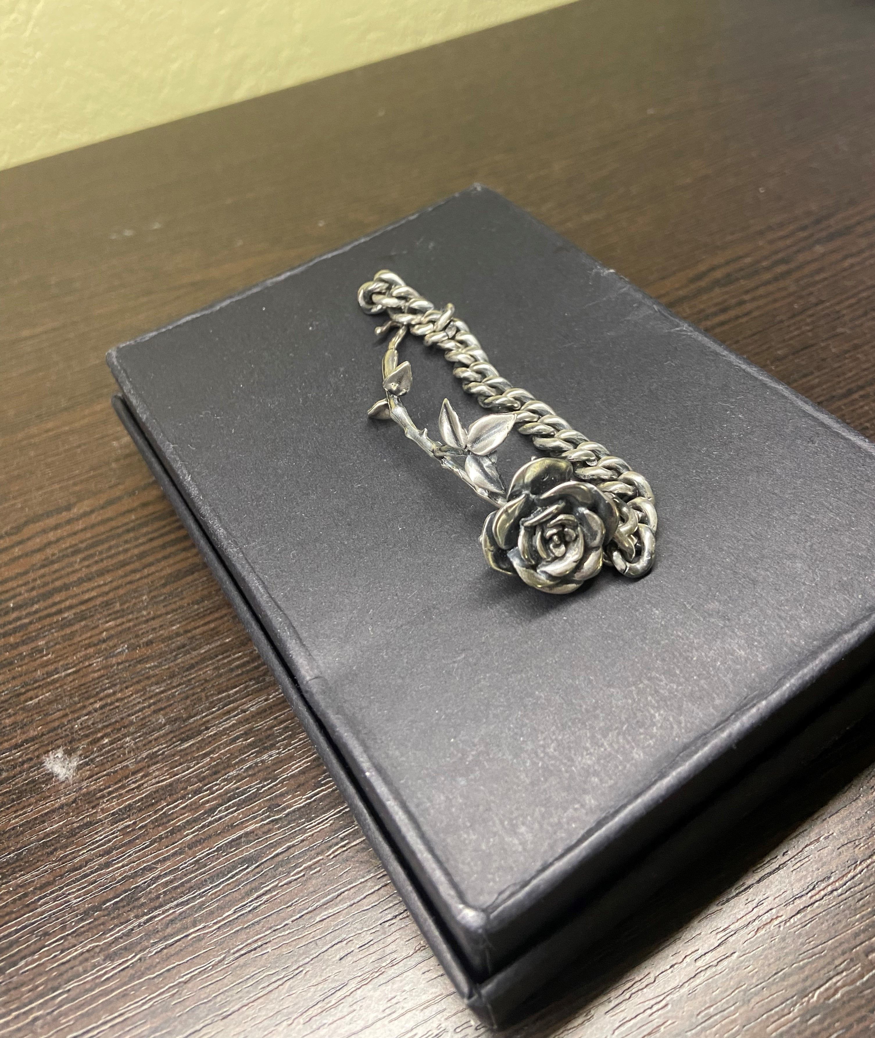Enfants Riches Deprimes ERD SILVER ROSE CLIP WALLET CHAIN | Grailed