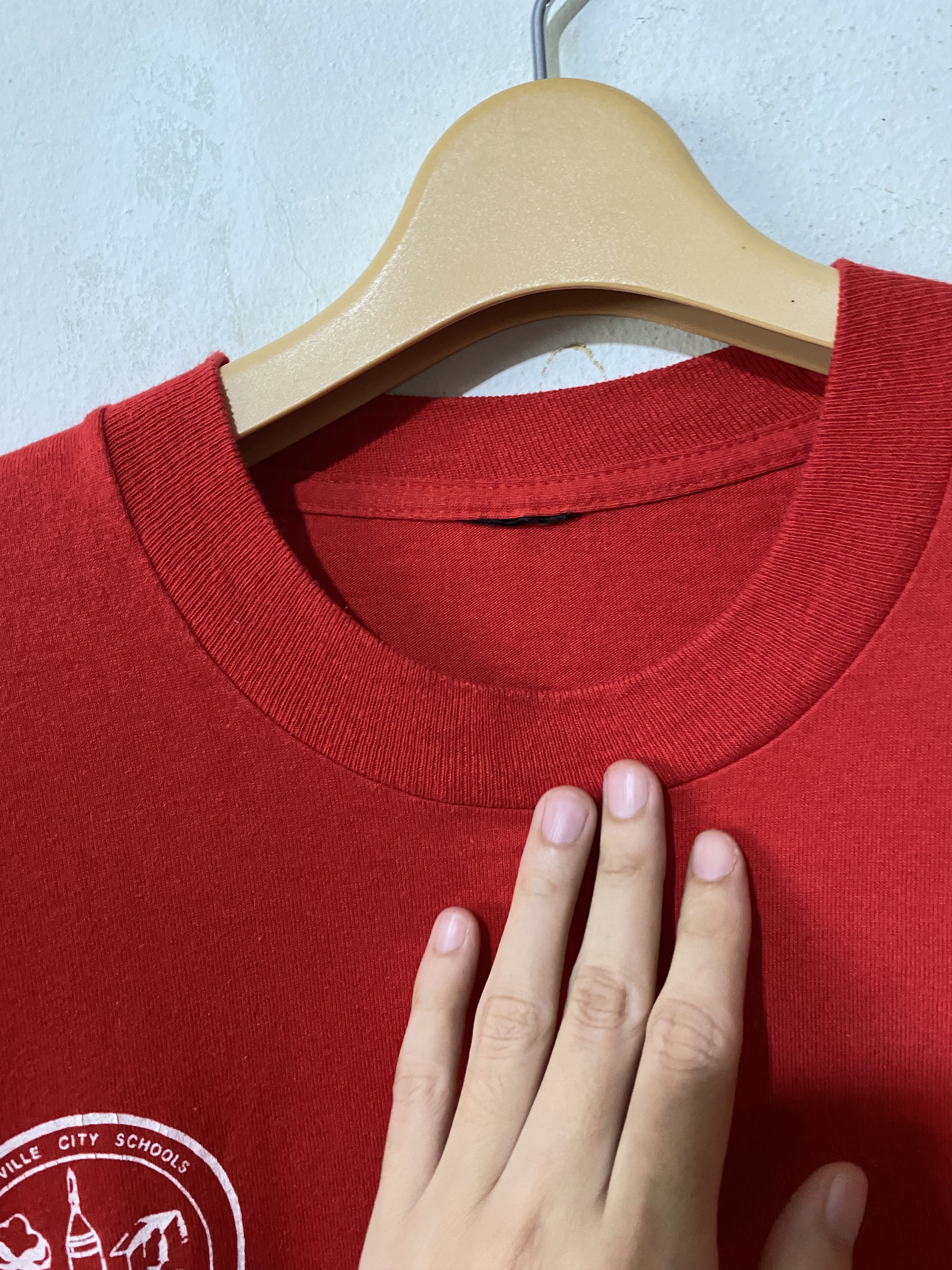 D.A.R.E × Vintage Vintage 80s DARE To Keep Kids Off Drugs Red Tee Size US L / EU 52-54 / 3 - 4 Thumbnail