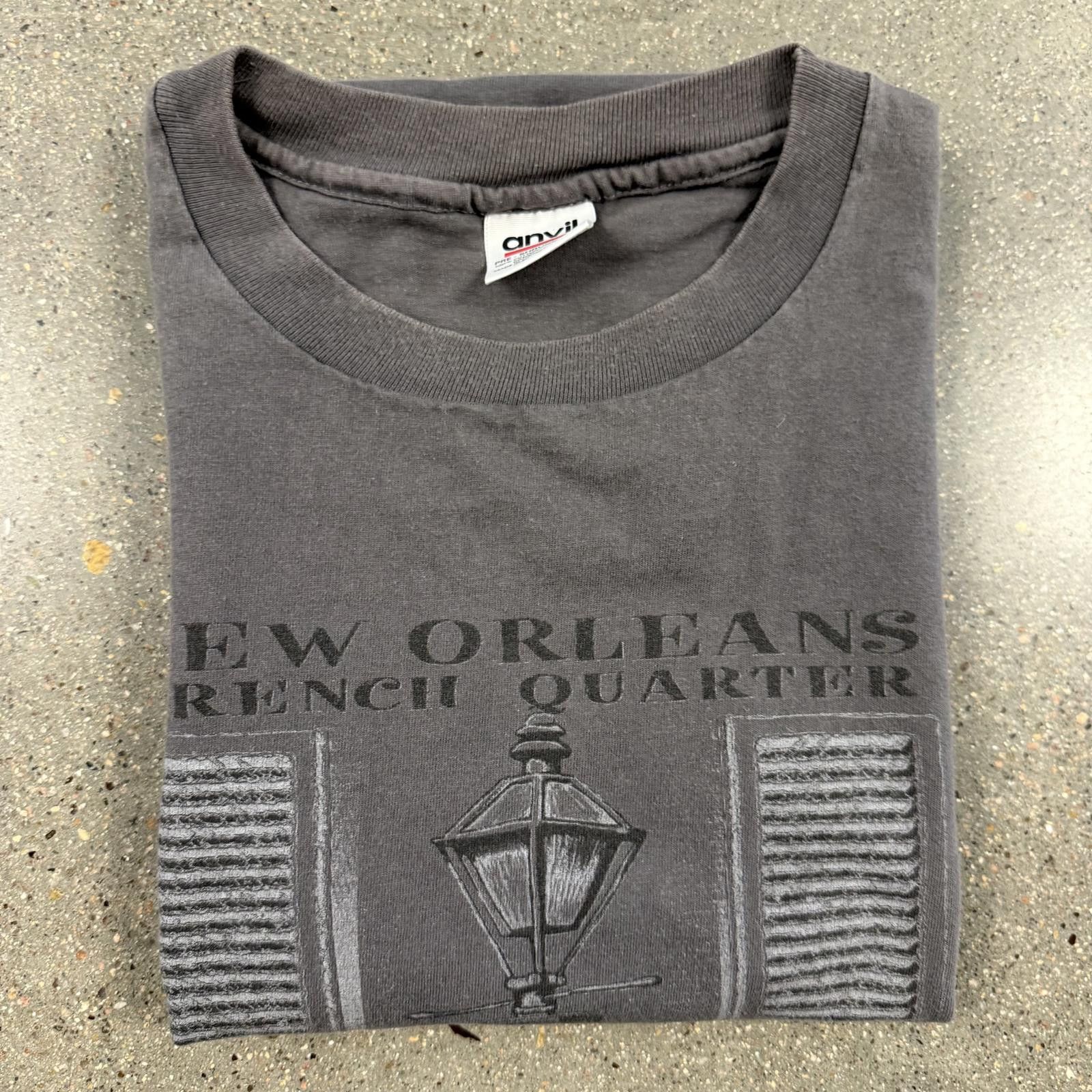 Anvil Vtg 90s New Orleans French Quarter Shirt Single Stitch 2XL Size US XXL / EU 58 / 5 - 7 Thumbnail