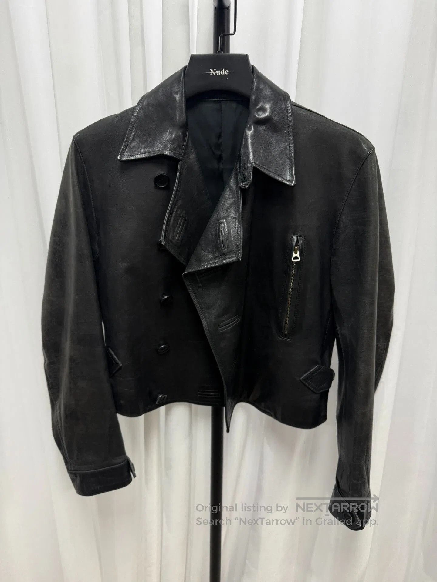 Yohji Yamamoto Yohji Yamamoto Y's 90s Leather Jacket. Size US M / EU 48-50 / 2 - 7 Thumbnail
