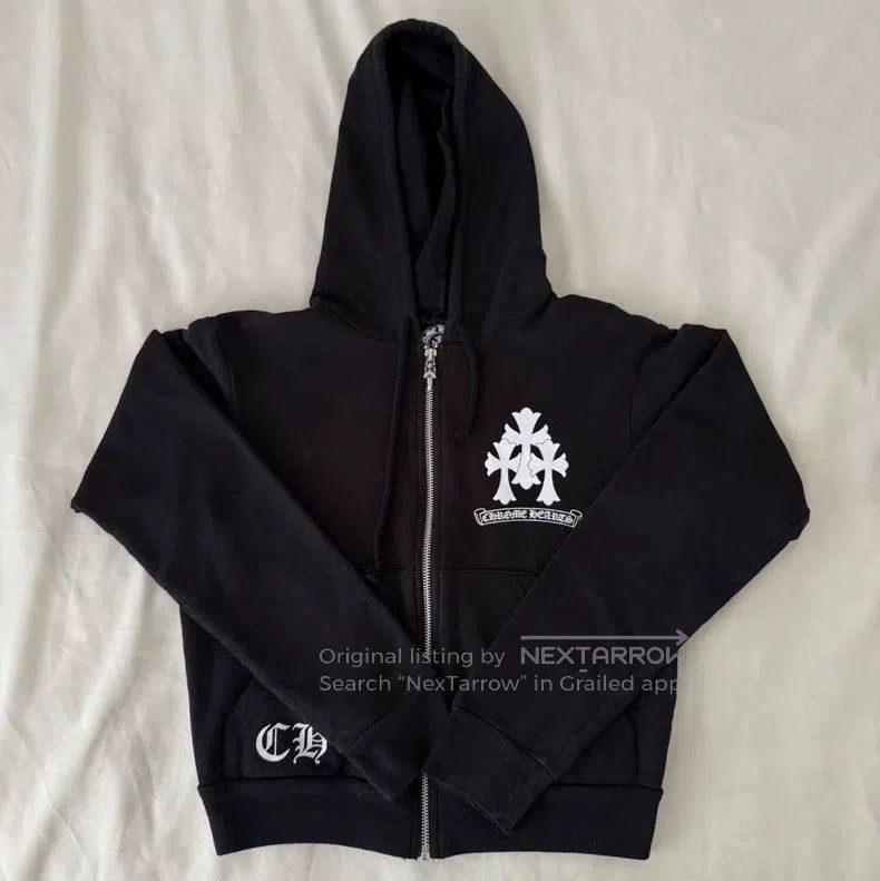 Chrome Hearts CHROME HEARTS Size S Three-cross zipper sweater Size US S / EU 44-46 / 1 - 1 Thumbnail