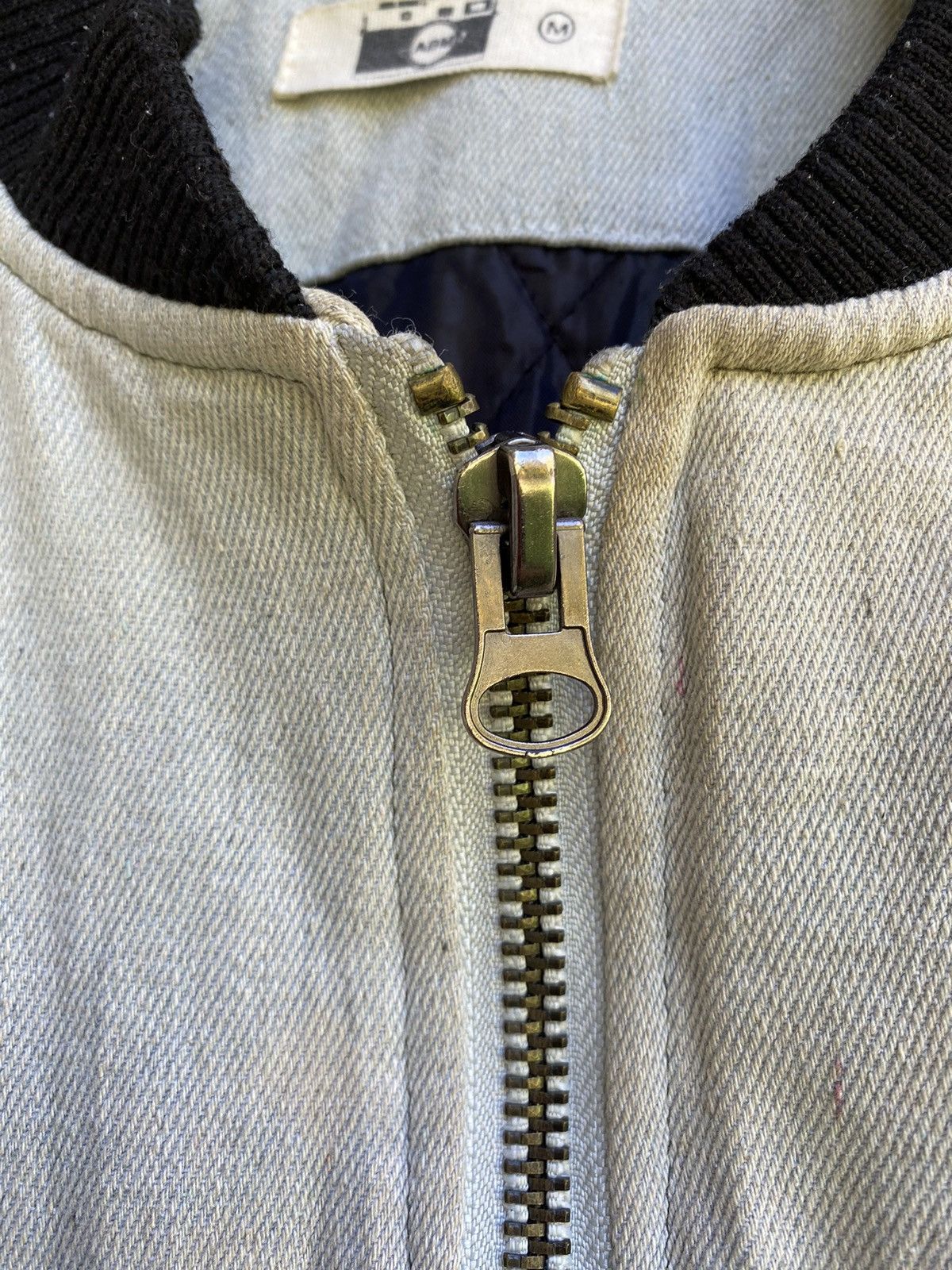 If Six Was Nine × Japanese Brand ABM Denim Camo Patch Fibre Filled Bomber Jacket Size US M / EU 48-50 / 2 - 5 Thumbnail