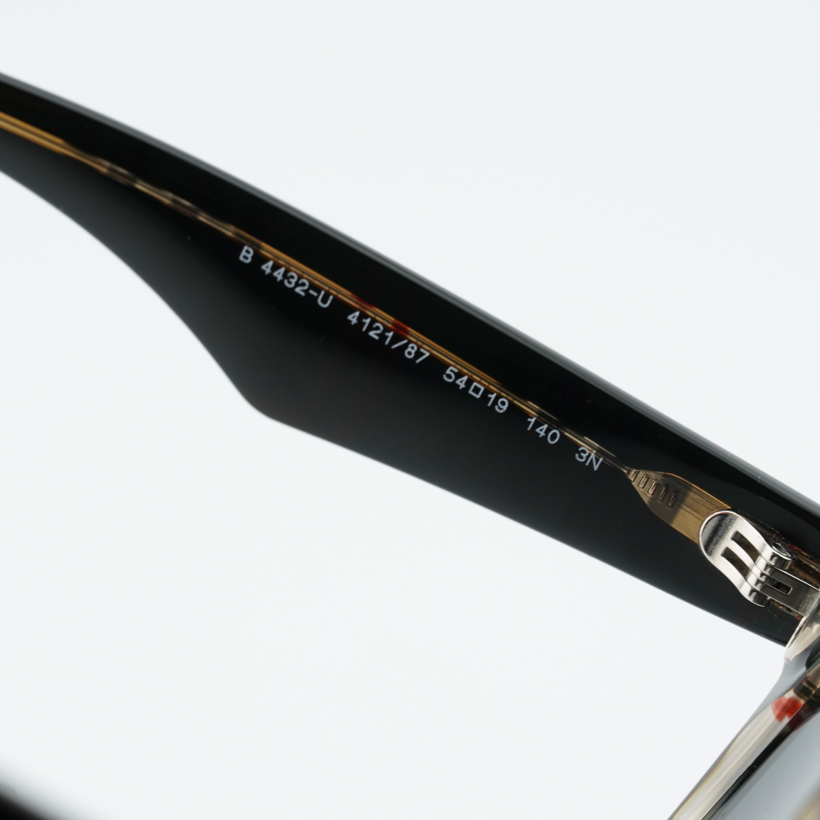 Burberry BE4432U 412187 Sunglasses Black on Check Square Fra