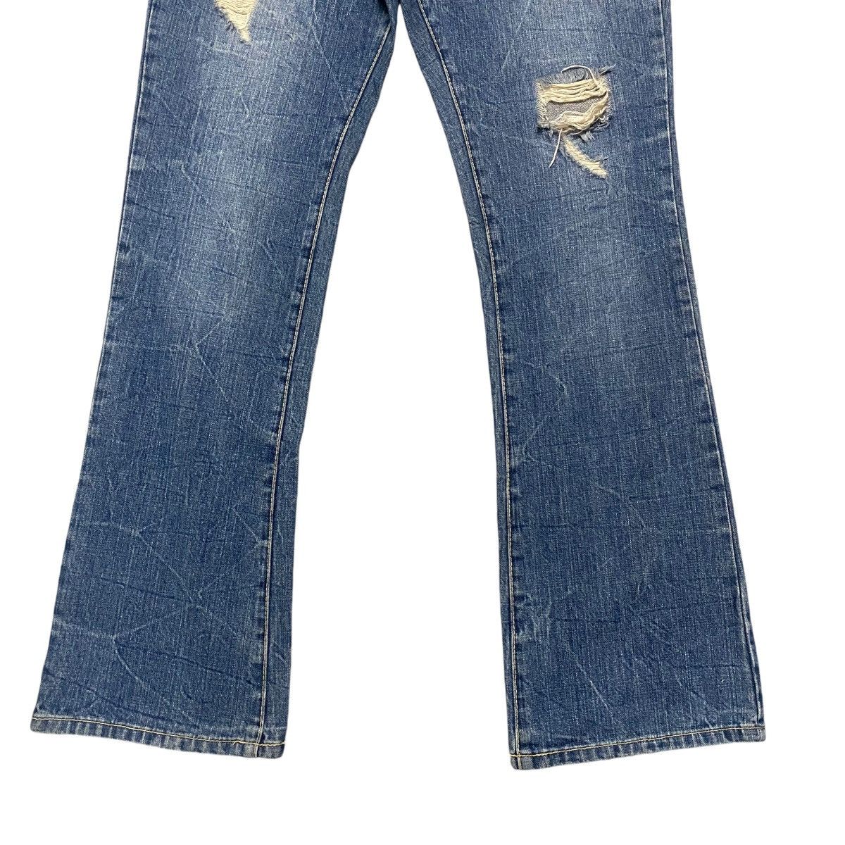 Japanese Brand OZZ FIRST PINBALL Denim Flare Jeans Studded Size US 34 / EU 50 - 8 Thumbnail