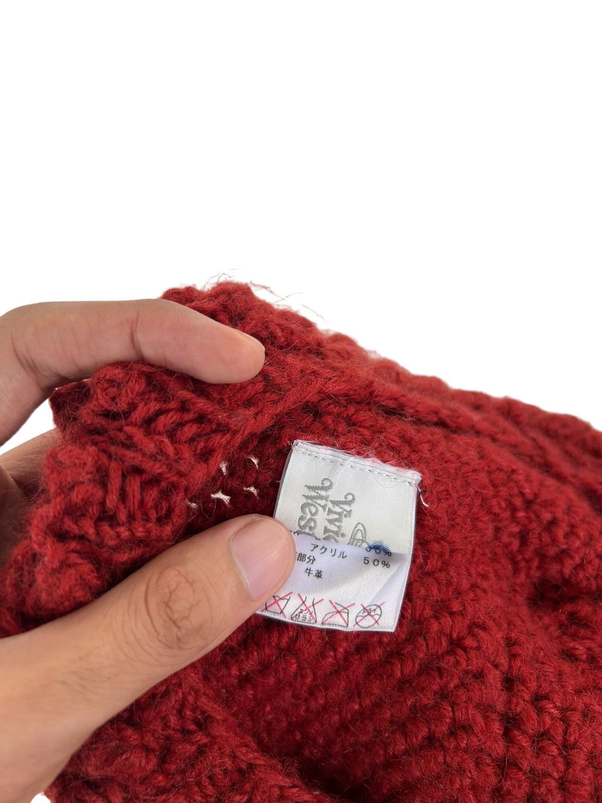 Vivienne Westwood Vivienne Westwood Orange Orb Knitted Mohair wool Hats Size ONE SIZE - 9 Thumbnail