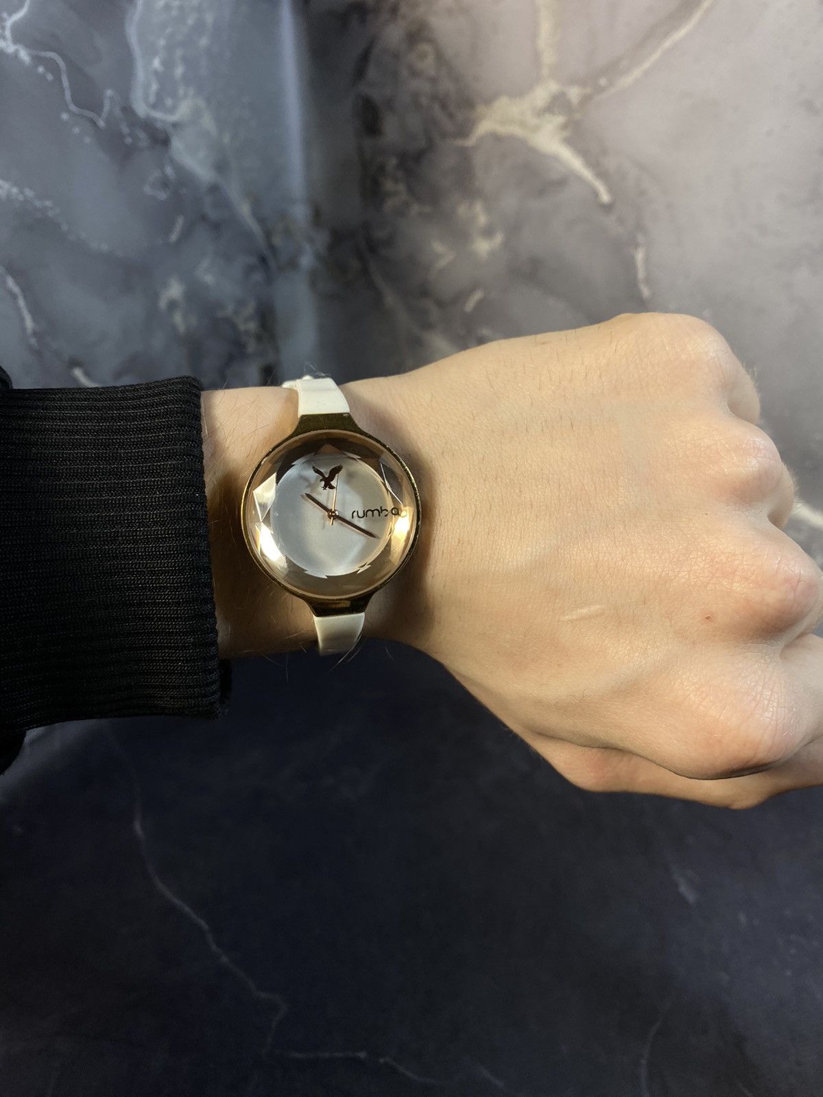 Japanese Brand × Vintage Stylish Rumba American Eagle Watch with White Strap Size ONE SIZE - 4 Thumbnail