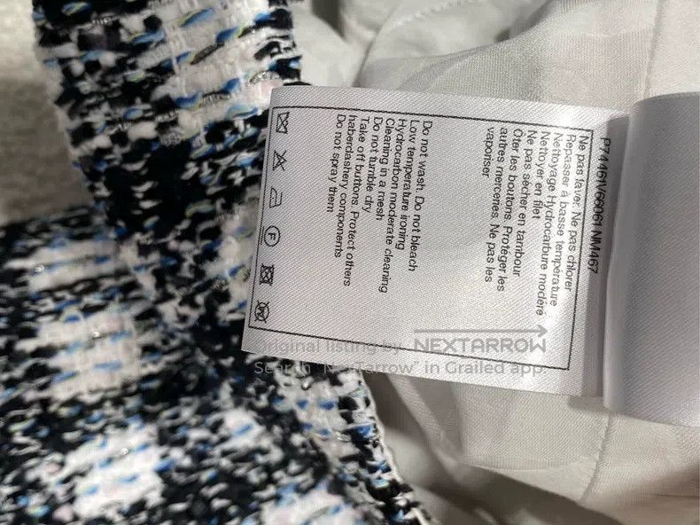 Chanel Chanel 23p blue and white plaid tweed jacket Size XS / US 0-2 / IT 36-38 - 6 Thumbnail