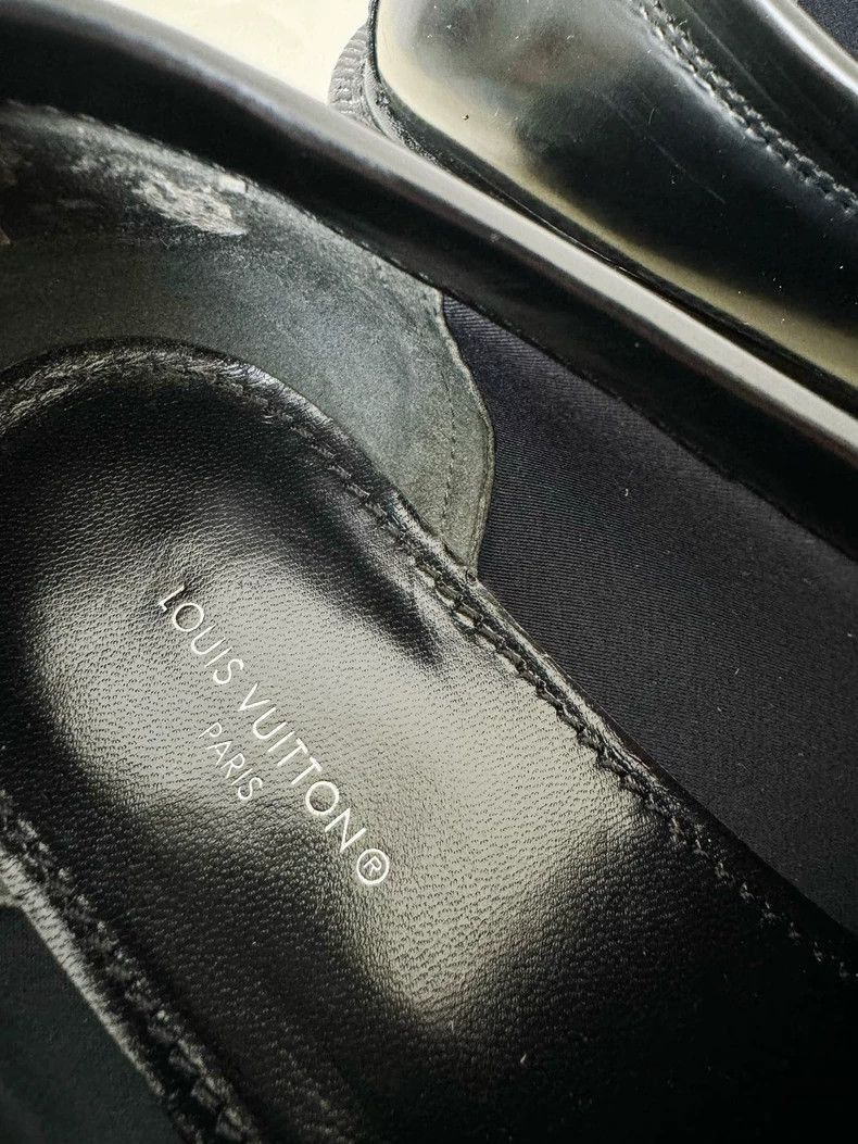 Louis Vuitton Louis Vuitton Black Loafers with Gold Detail -2505 Size US 6 / IT 36 - 3 Thumbnail