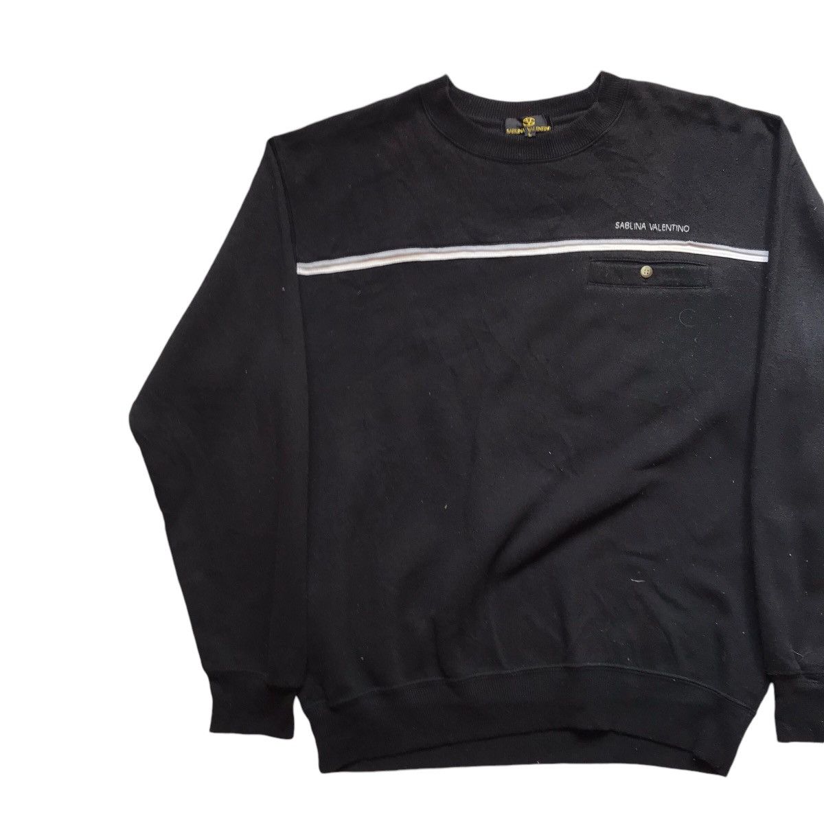 Japanese Brand × Valentino × Vintage Vintage Sablina Valentino Single Pocket Crewneck Size US L / EU 52-54 / 3 - 4 Thumbnail