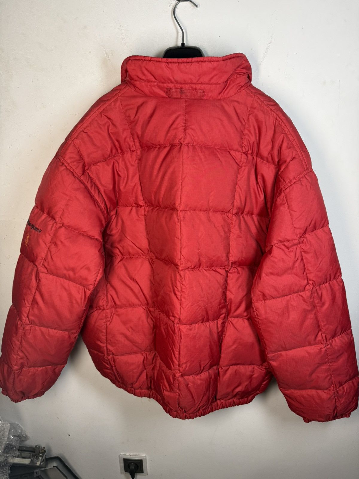 Yves Saint Laurent Winter YSL Down Jacket Puffer Red Bomber Heavy Coat Size US XL / EU 56 / 4 - 7 Thumbnail
